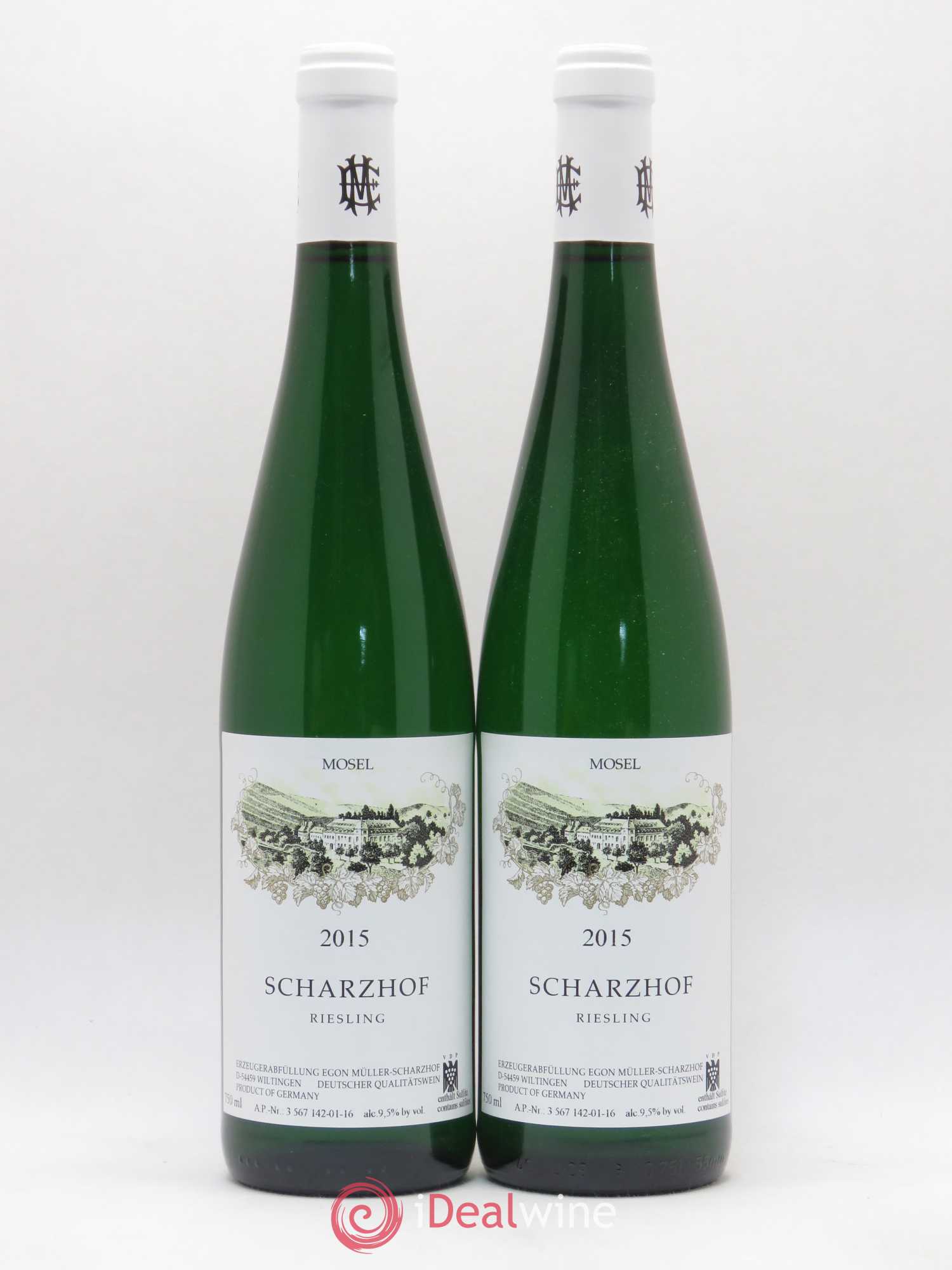 Riesling Scharzhofberger Auslese Egon Muller Scharzhof 2015 - Lotto di 2 bottiglie - 0