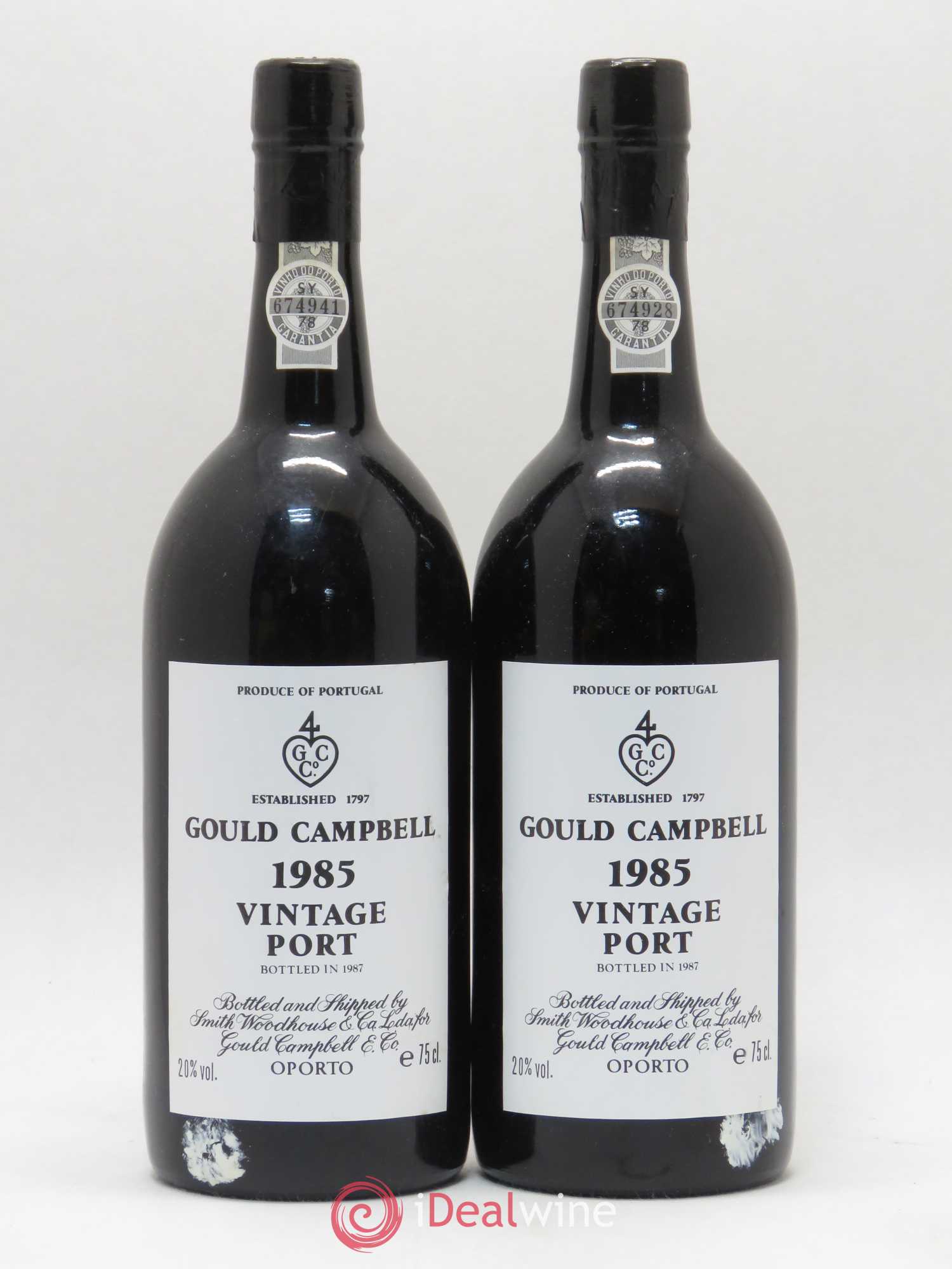 Porto Gould Campbell Vintage 1985 - Lot de 2 bouteilles - 0