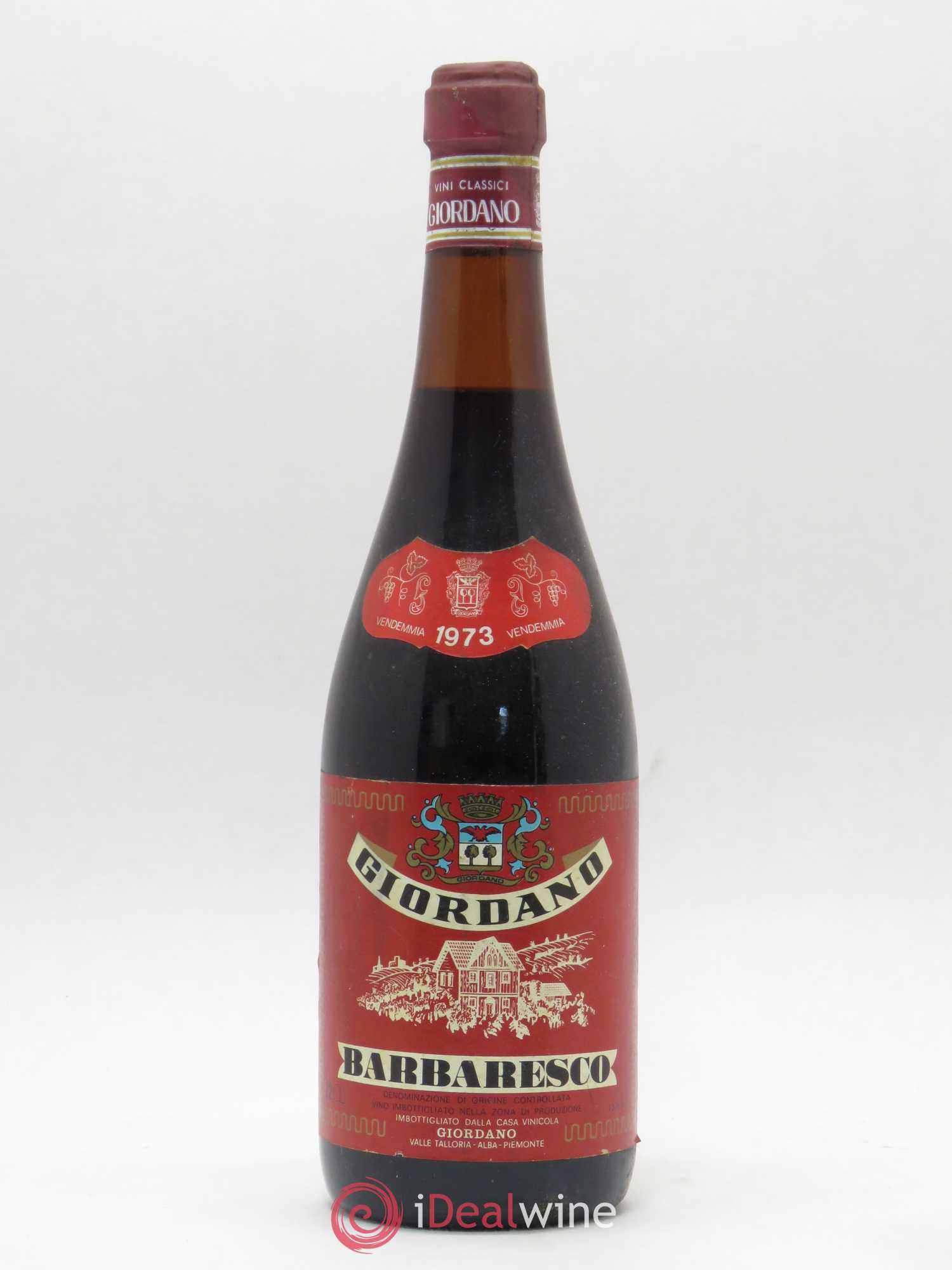Barbaresco DOCG Giordano 1973 - Posten von 1 Flasche - 0
