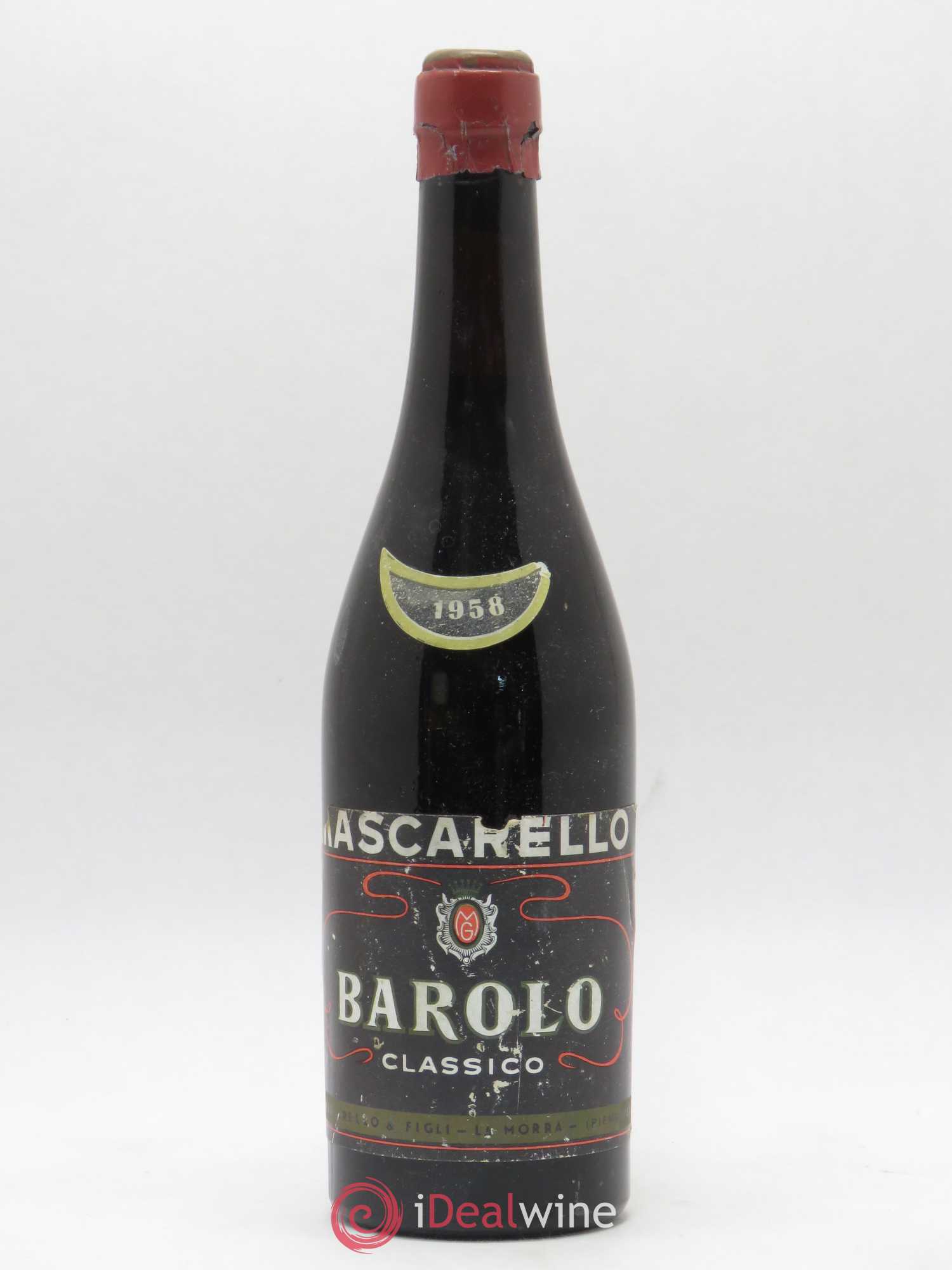 Barolo Mascarello 1958 - Lot de 1 bouteille - 0