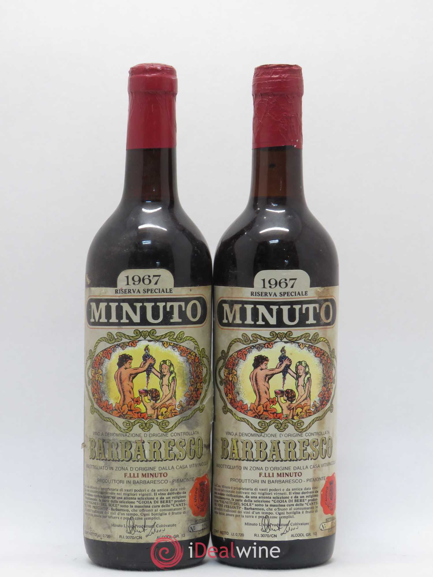 Barbaresco DOCG Fratelli Minuto Riserva Speciale 1967 - Posten von 2 Flaschen - 0