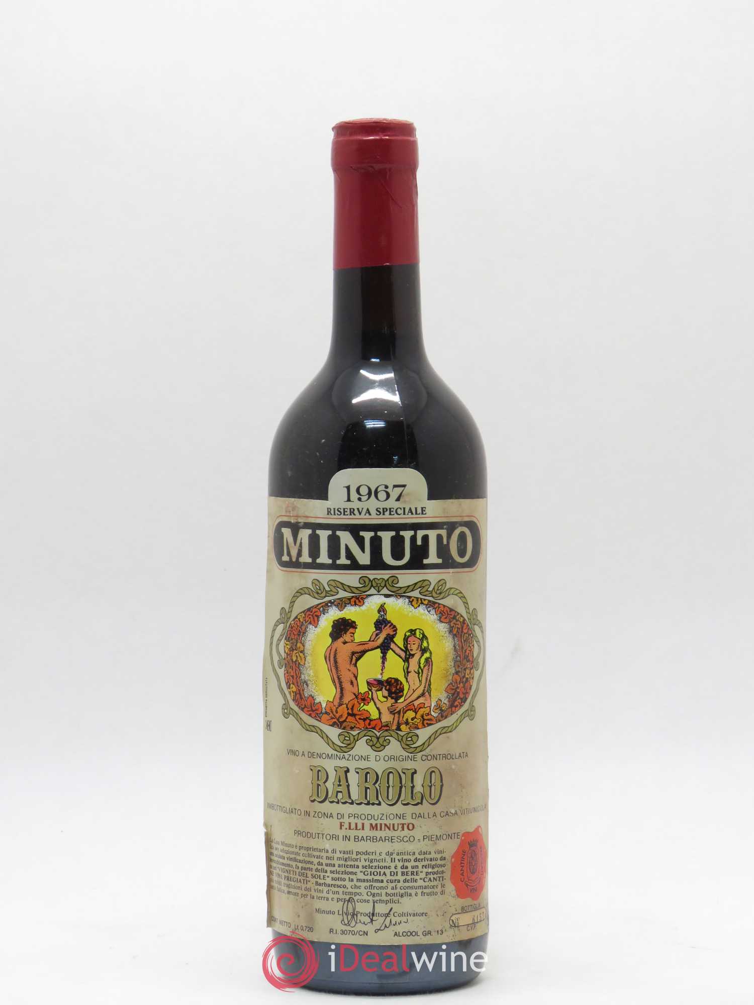 Barolo Fratelli Minuto Riserva Speciale 1967 - Posten von 1 Flasche - 0