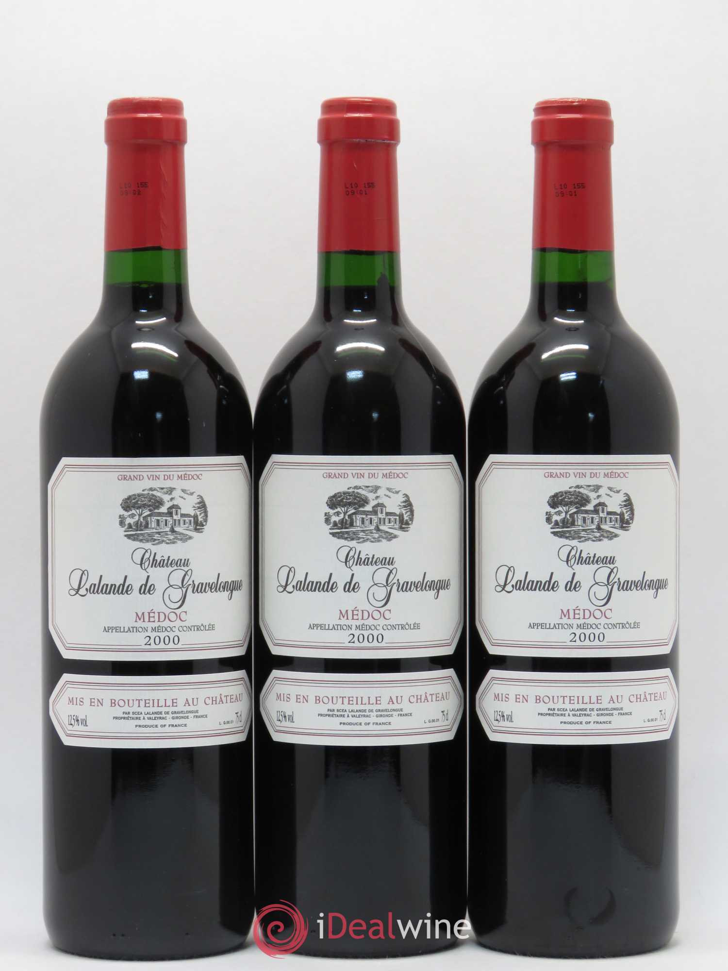 Bordeaux Médoc Château Lalande de Gravelongue 2000 - Lot de 6 bouteilles - 2