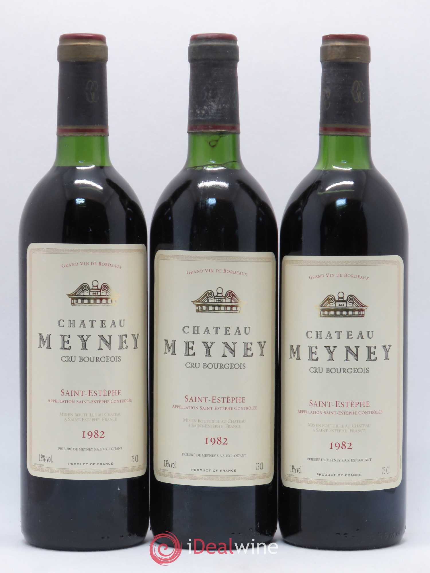 Château Meyney 1982 - Lot de 3 bouteilles - 0