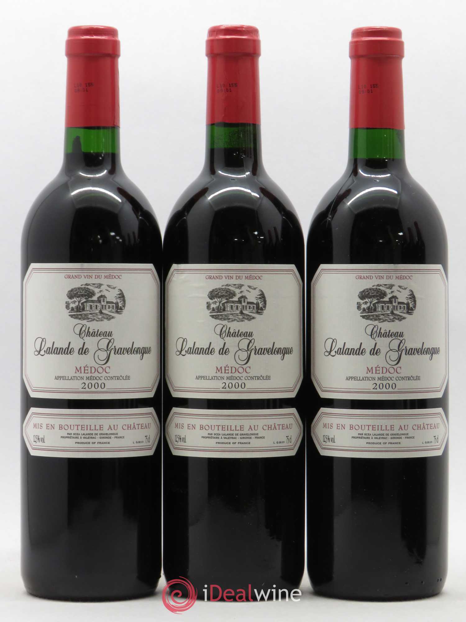 Médoc Château Lalande de Gravelongue 2000 - Lotto di 6 bottiglie - 1