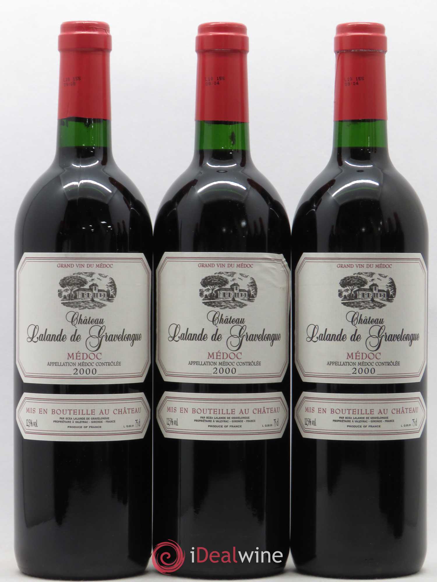 Médoc Château Lalande de Gravelongue 2000 - Lotto di 12 bottiglie - 3