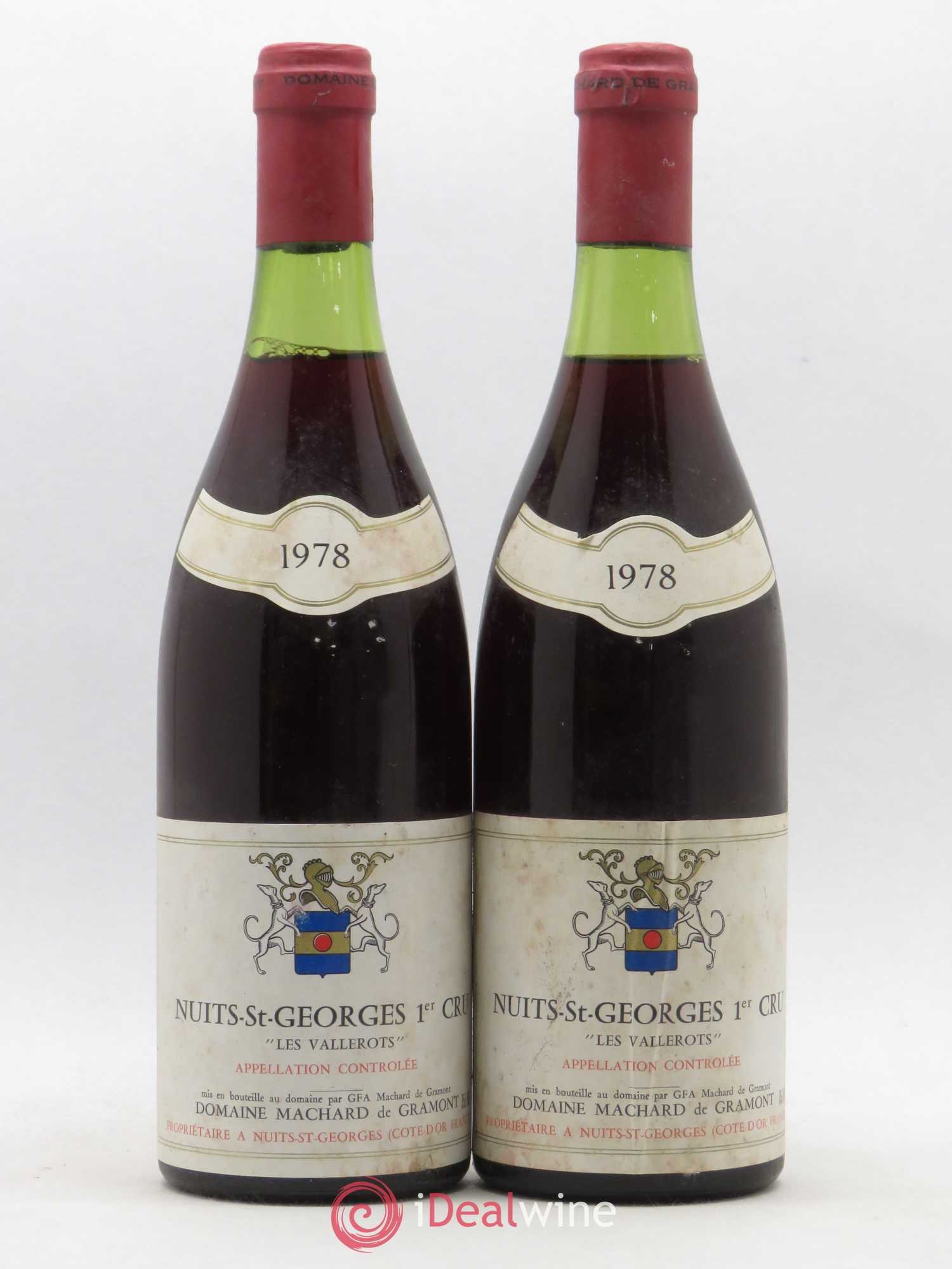 Nuits-Saint-Georges 1er Cru Les Vallerots Machard de Gramont 1978 - Posten von 2 Flaschen - 0