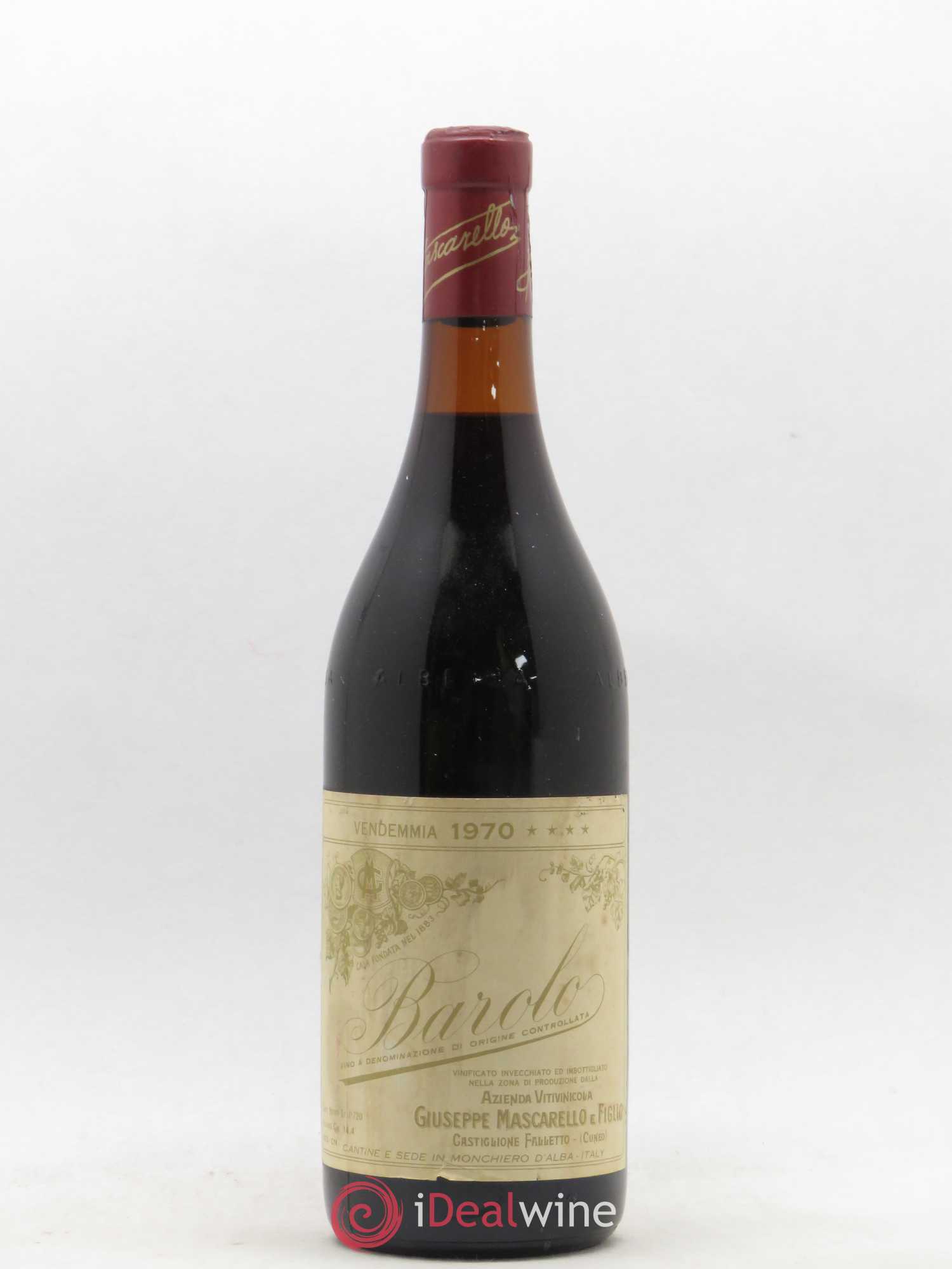 Barolo Giuseppe Mascarello e Figlio 1970 - Posten von 1 Flasche - 0