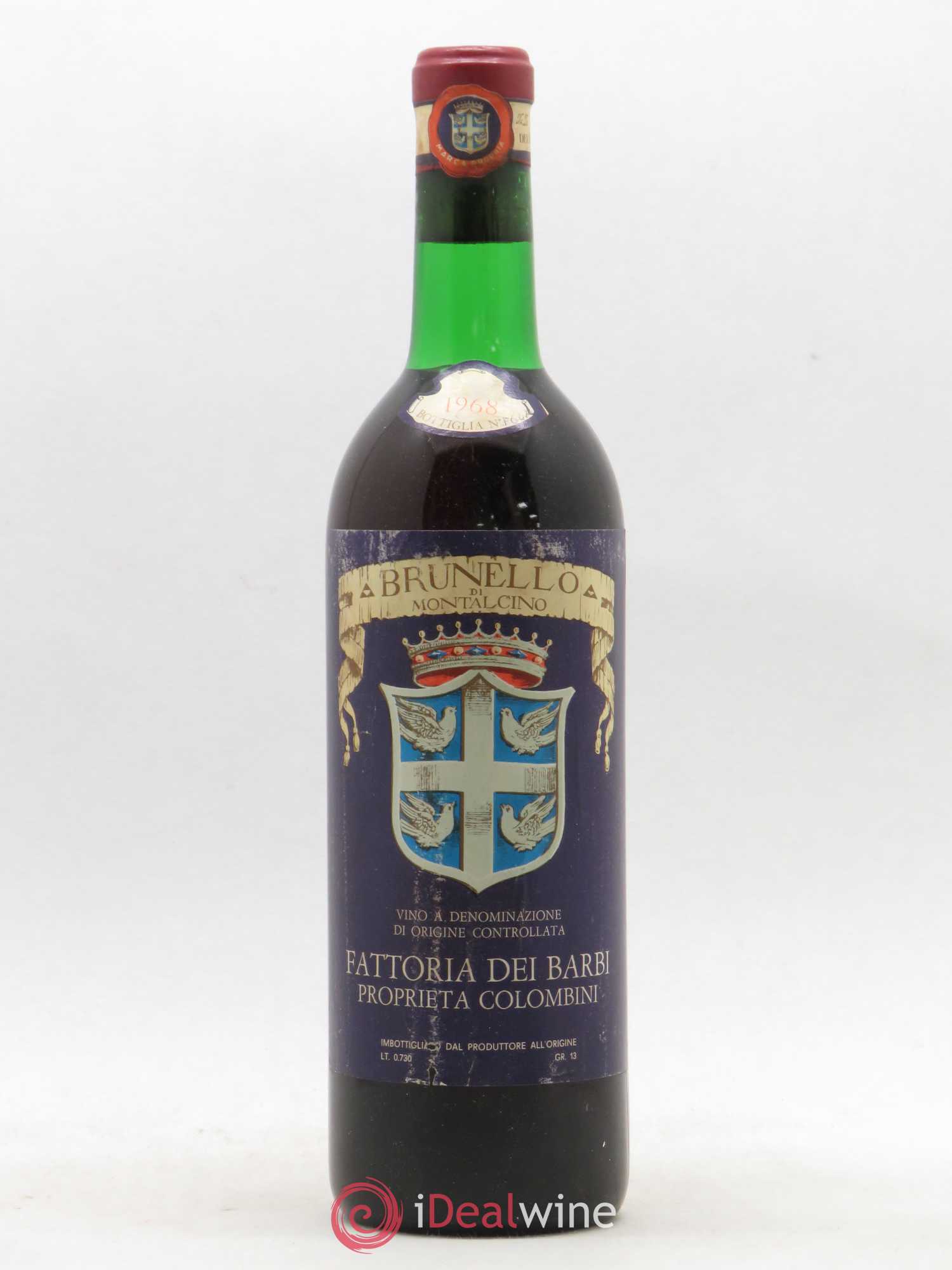 Brunello di Montalcino Fattoria dei Barbi Colombini 1968 - Posten von 1 Flasche - 0