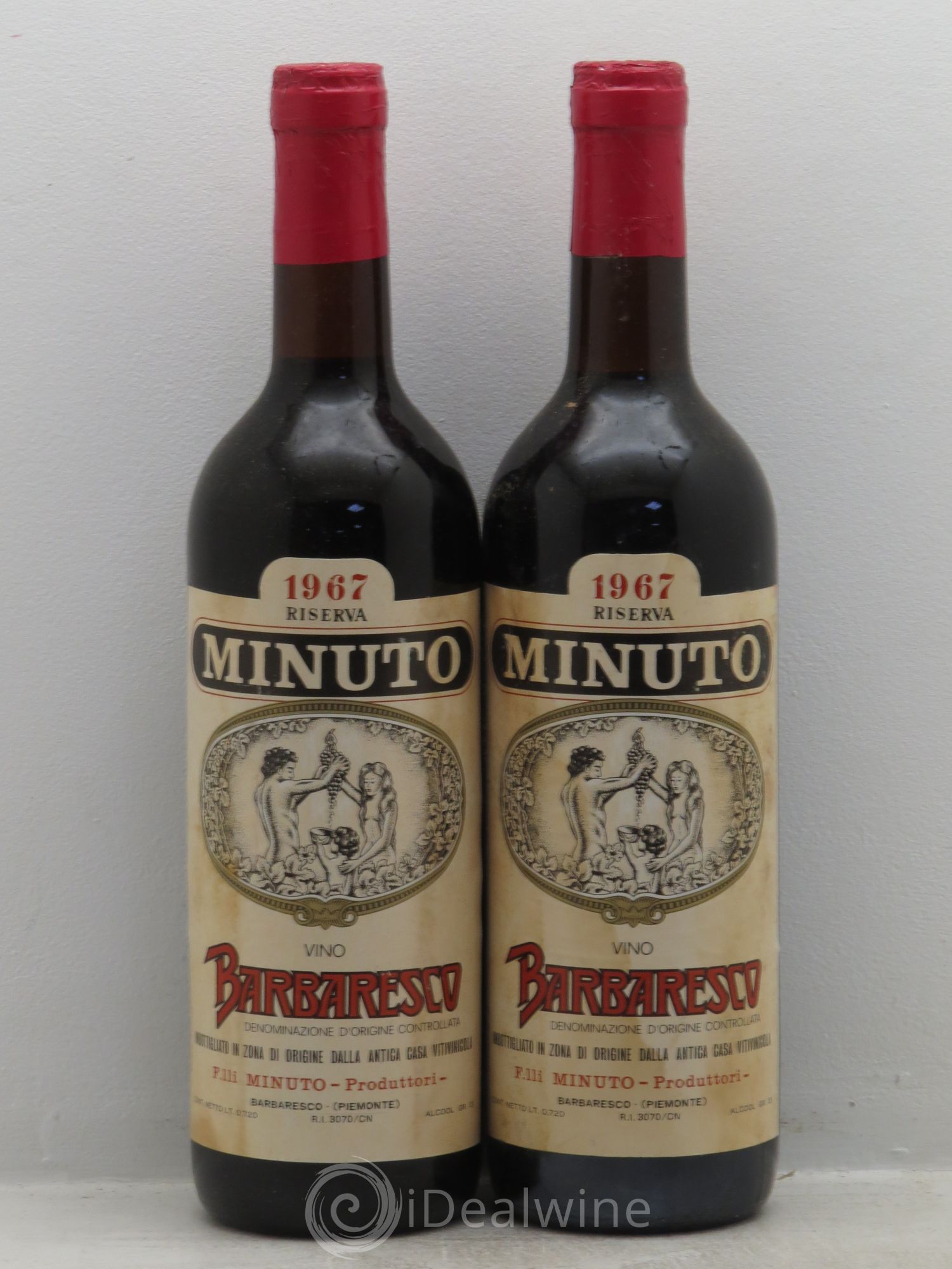 Barbaresco DOCG Minuto Reserve 1967 - Posten von 2 Flaschen - 0