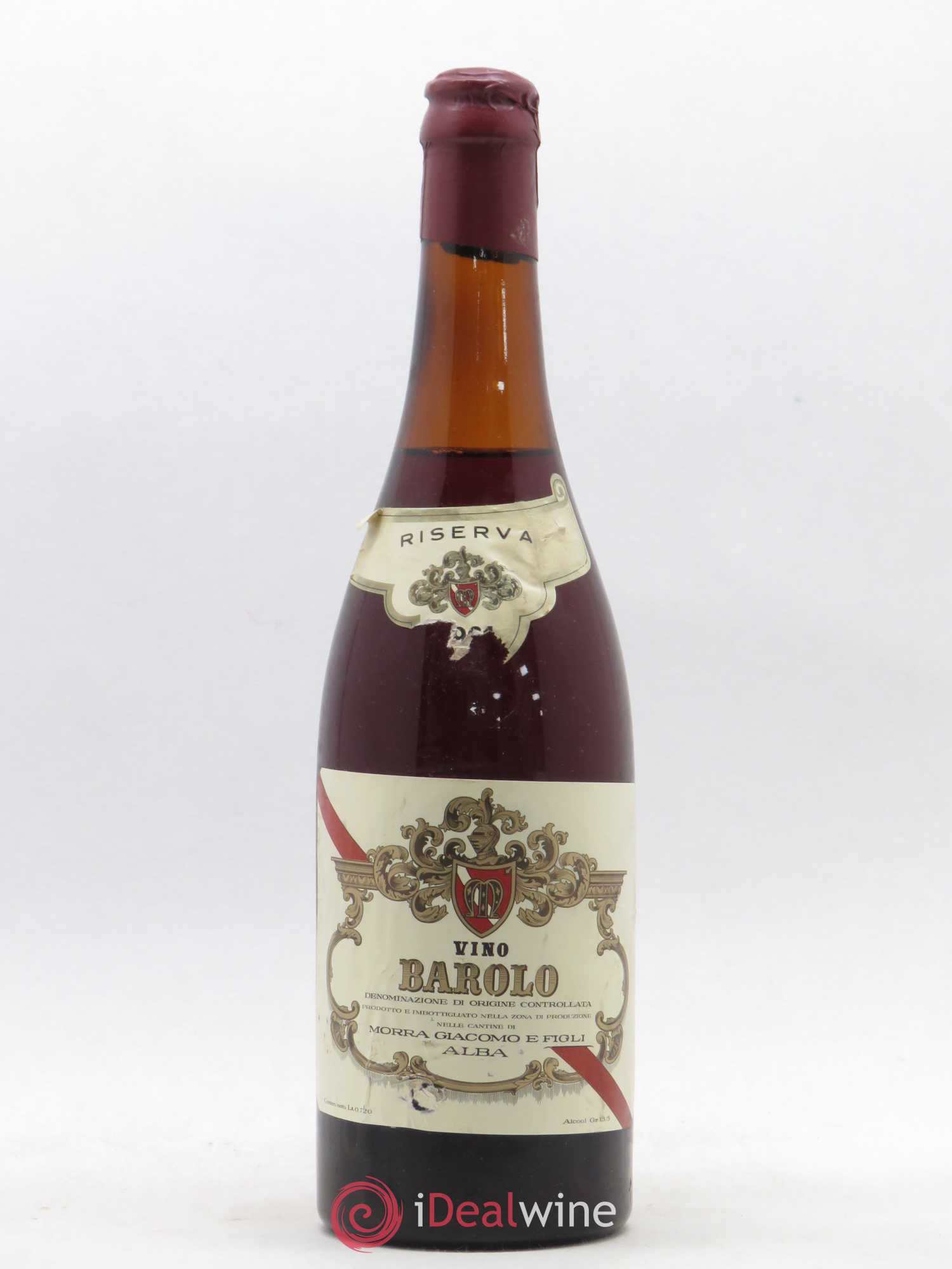 Barolo Riserva Giacomo Morra 1961 - Lot de 1 bouteille - 0