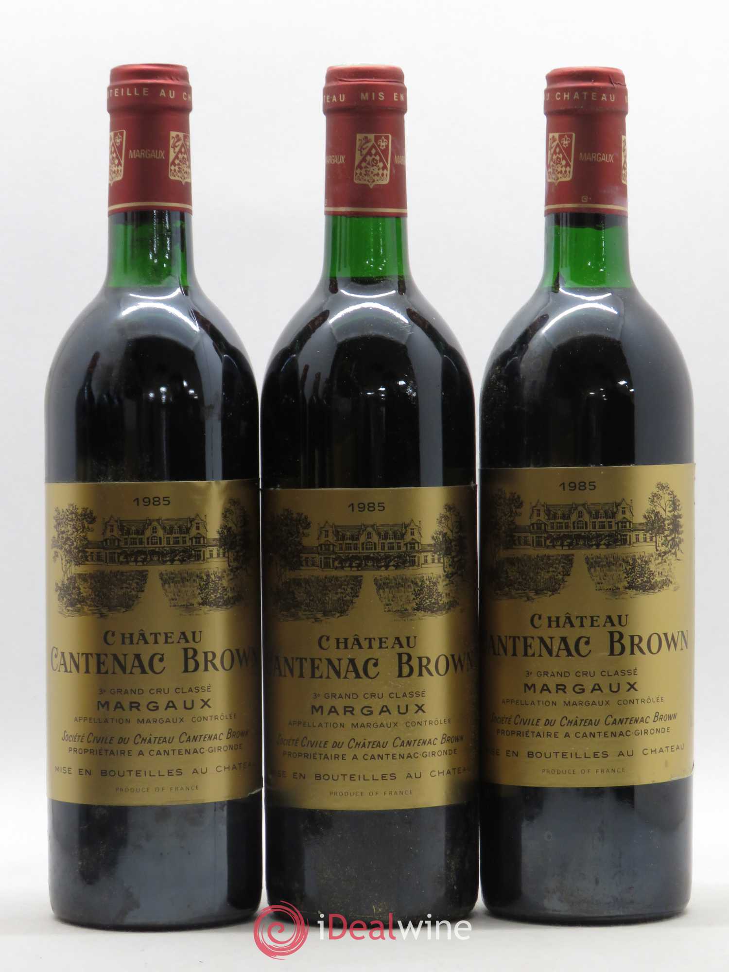 Château Cantenac Brown 3ème Grand Cru Classé 1985 - Lot de 12 bouteilles - 3