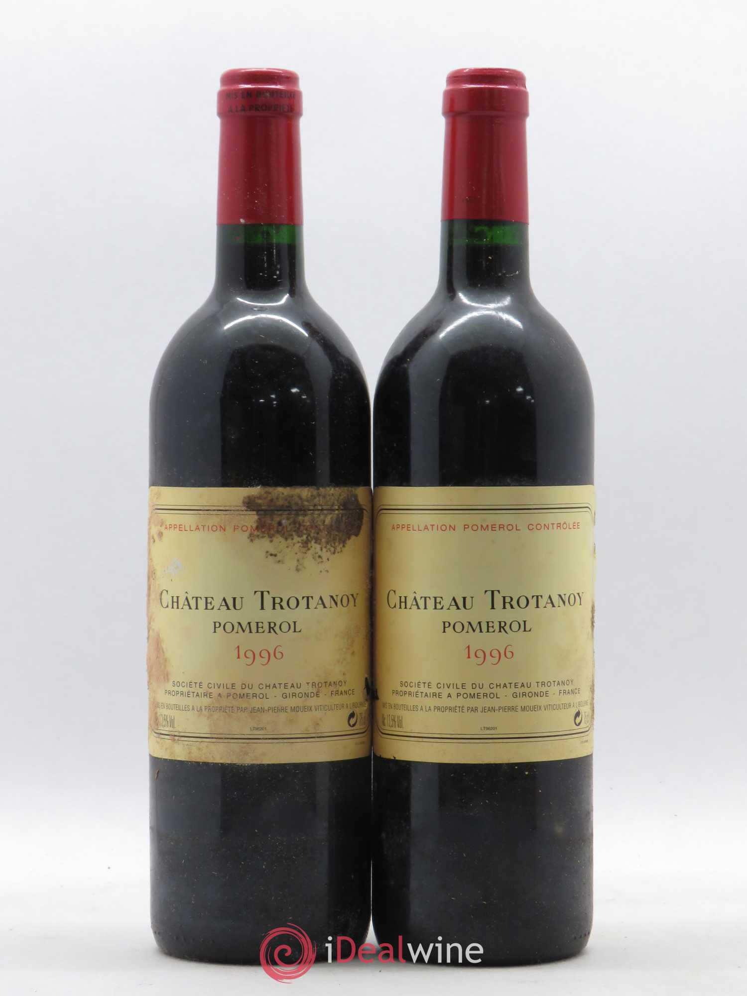 Château Trotanoy 1996 - Lot de 2 bouteilles - 0