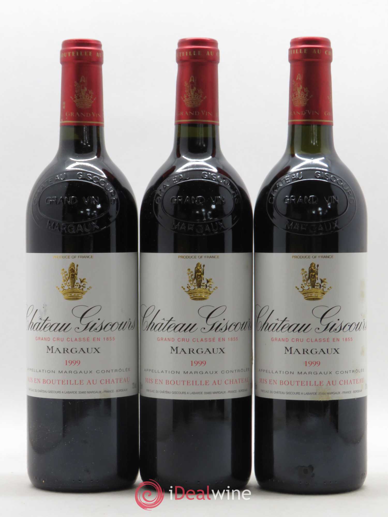 Château Giscours 3ème Grand Cru Classé 1999 - Lot de 3 bouteilles - 0