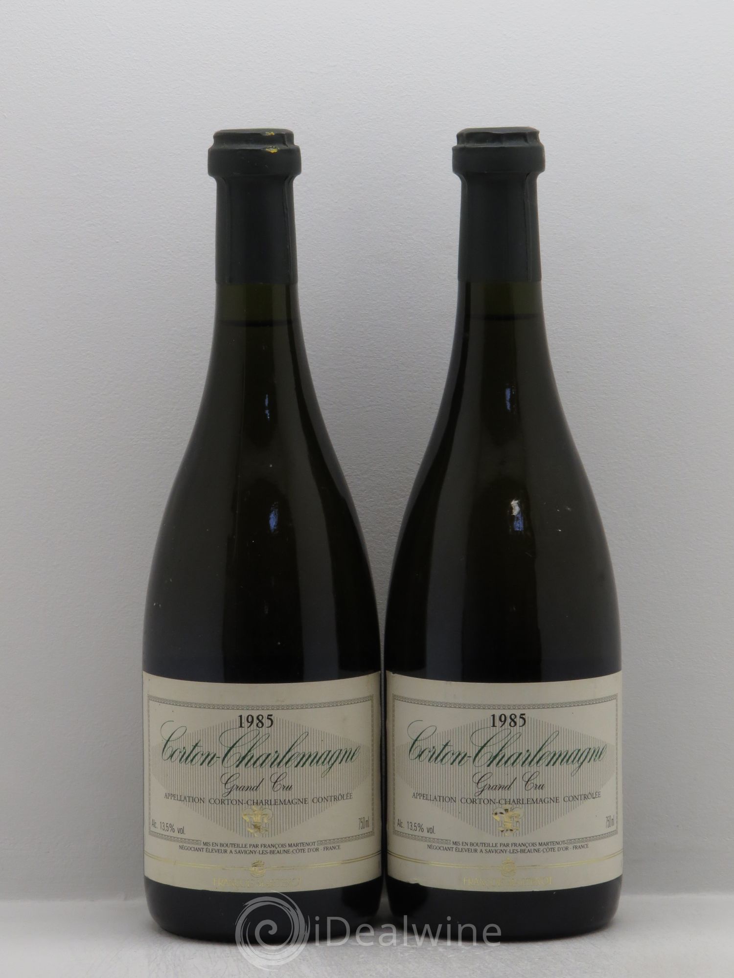 Corton-Charlemagne Grand Cru F.Martenot 1985 - Posten von 2 Flaschen - 0