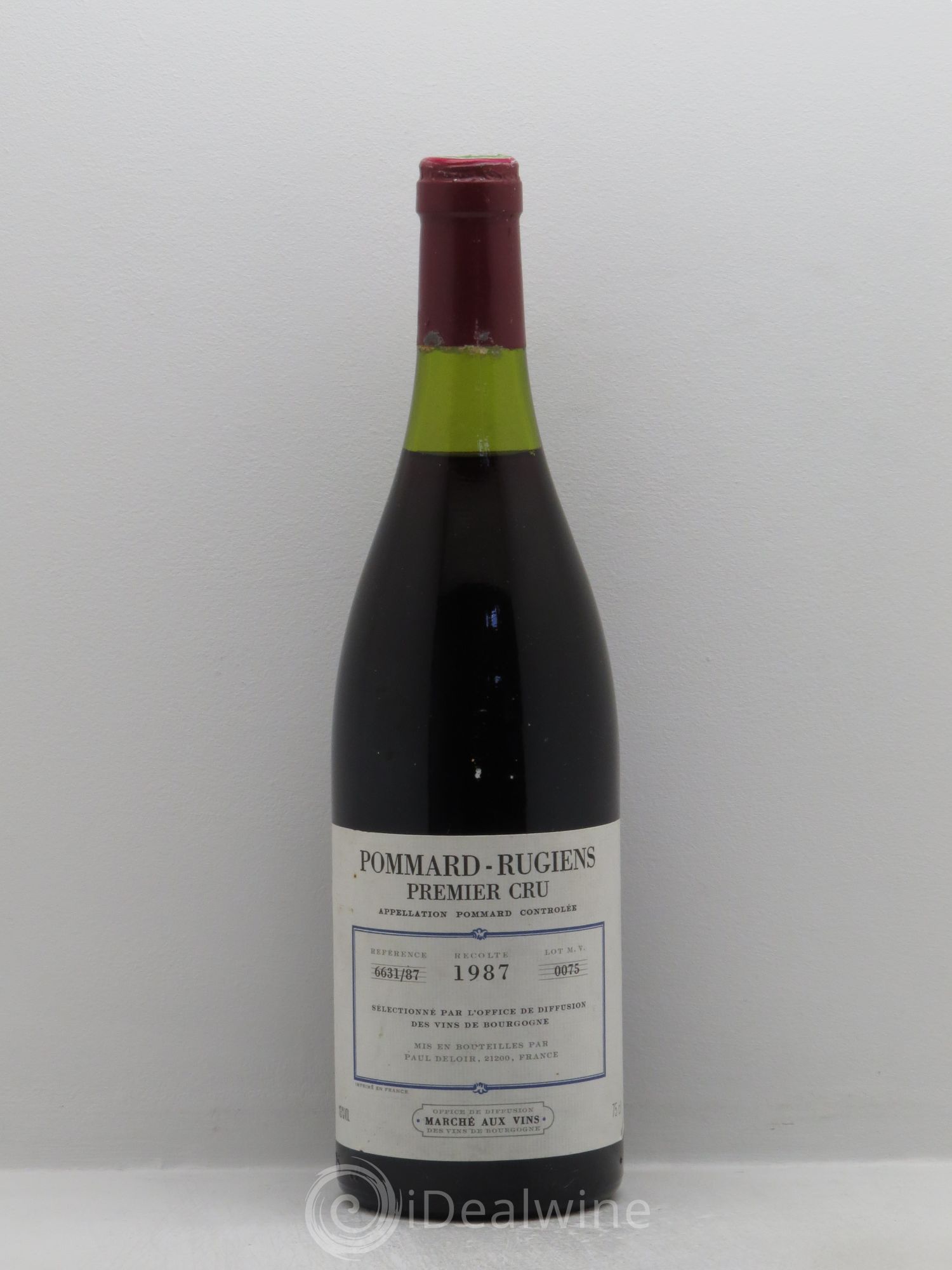 Pommard 1er Cru Marché aux vins P.Deloir 1987 - Posten von 6 Flaschen - 0