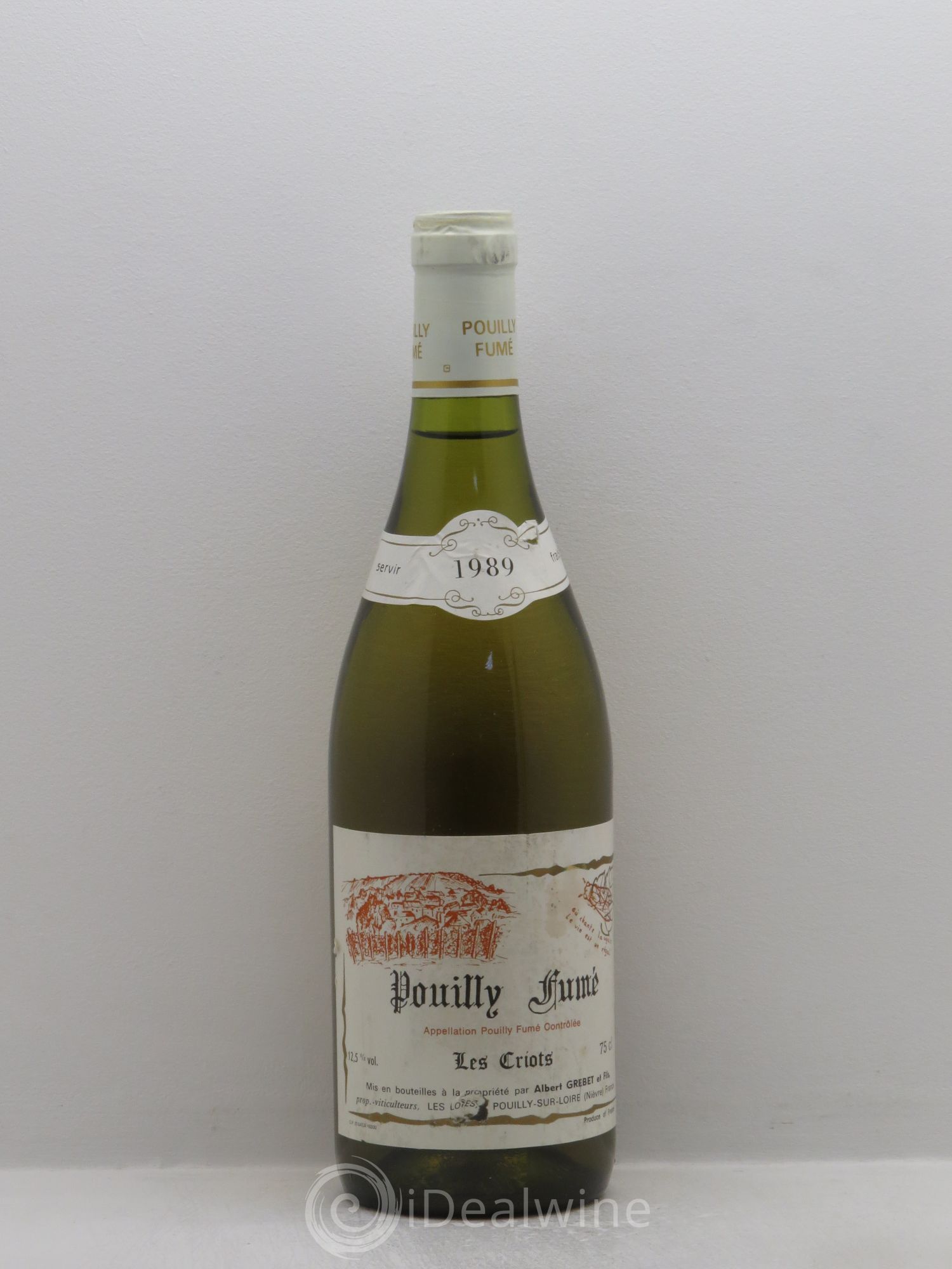 Pouilly-Fumé Les Criots Albert Grébet 1989 - Posten von 1 Flasche - 0