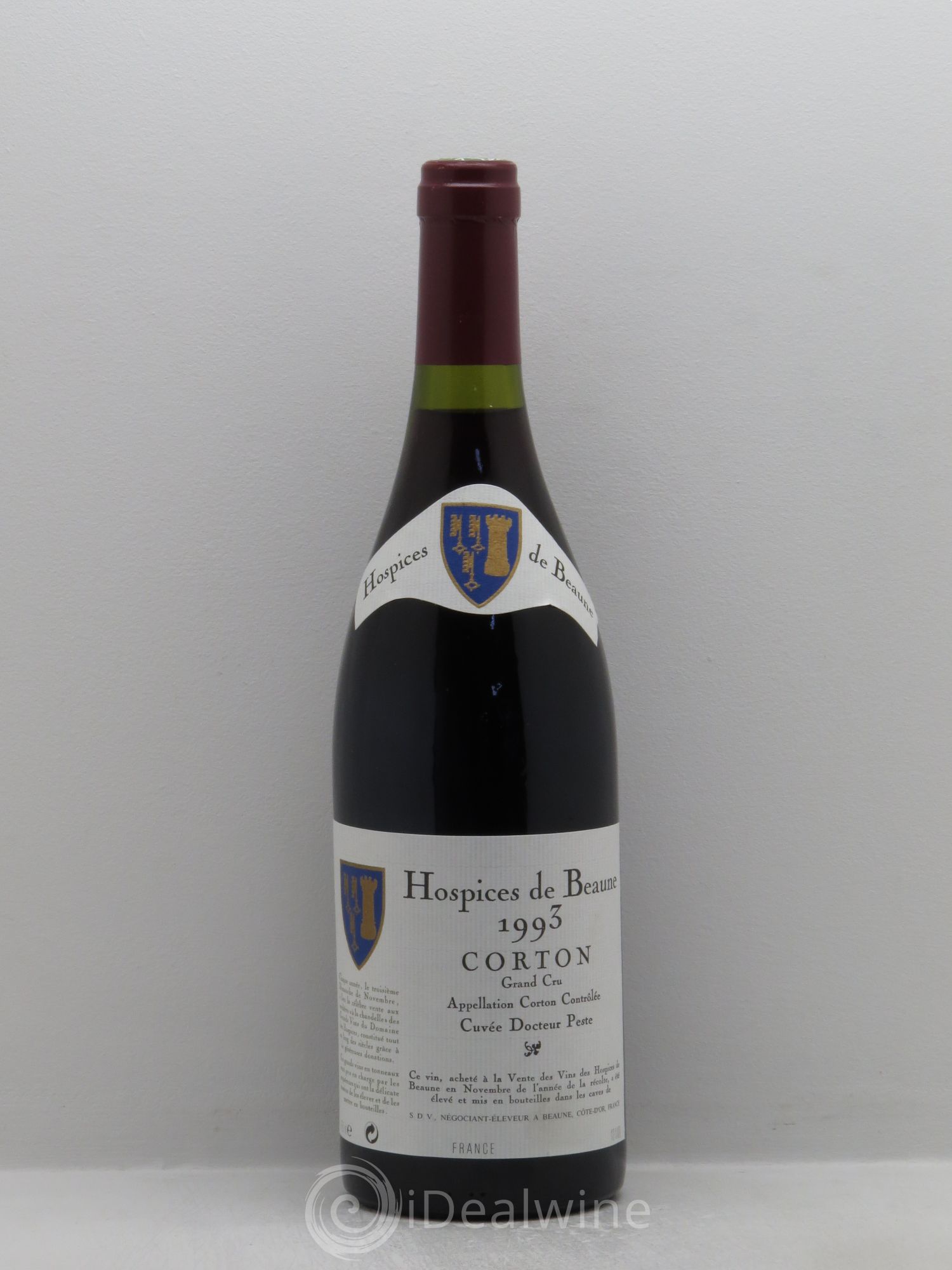 Corton Grand Cru Cuvée Docteur Pestre Hospices de Beaune 1993 - Posten von 1 Flasche - 0