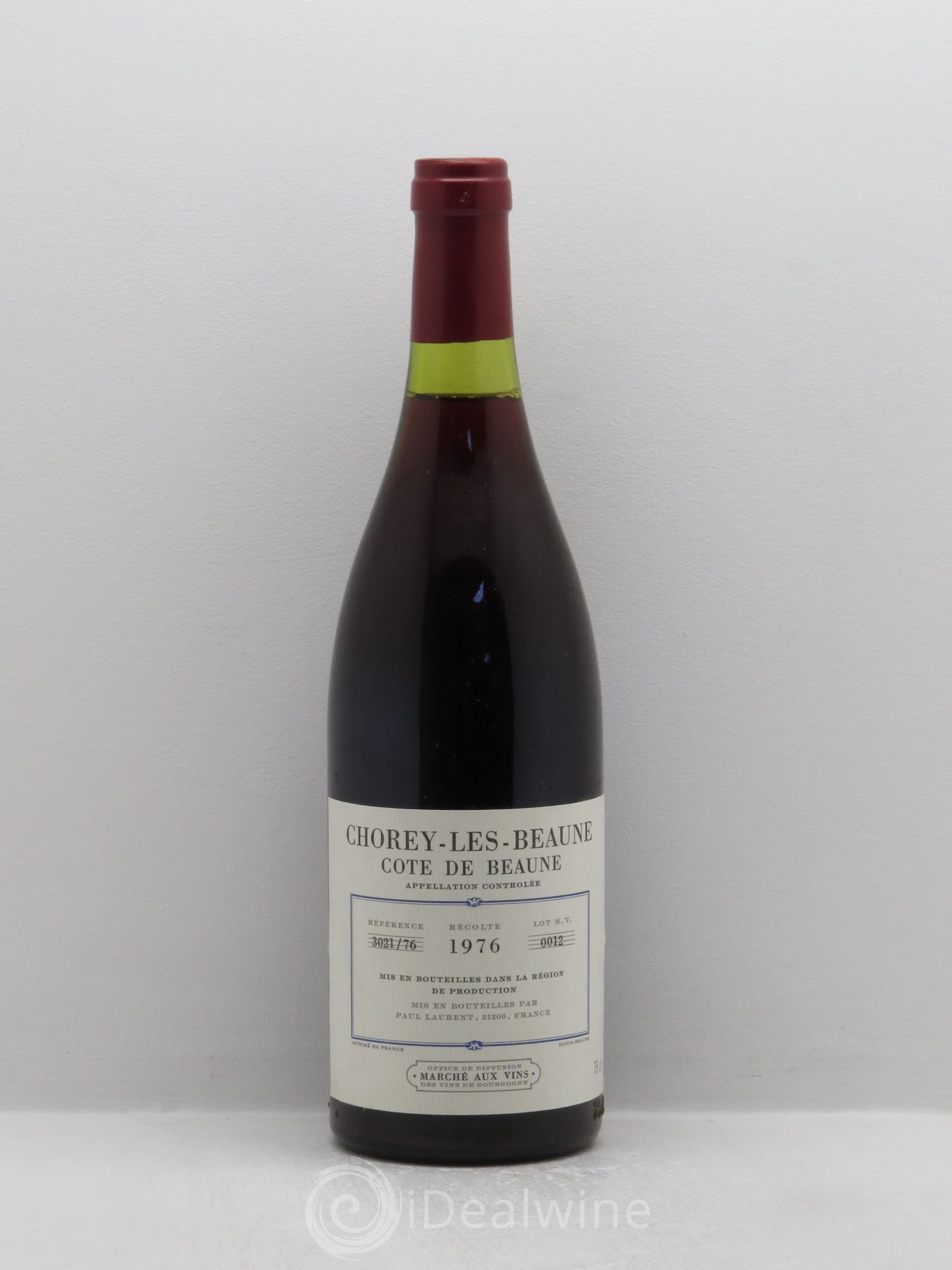 Chorey-lès-Beaune Marché aux Vins P.Laurent 1976 - Posten von 1 Flasche - 0