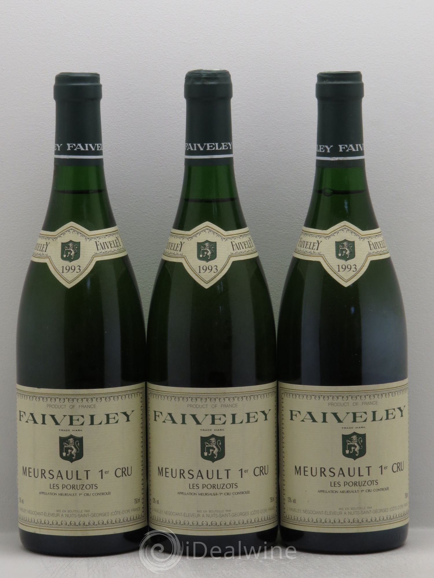 Meursault 1er Cru (sans prix de réserve) 1993 - Lot de 3 bouteilles - 0