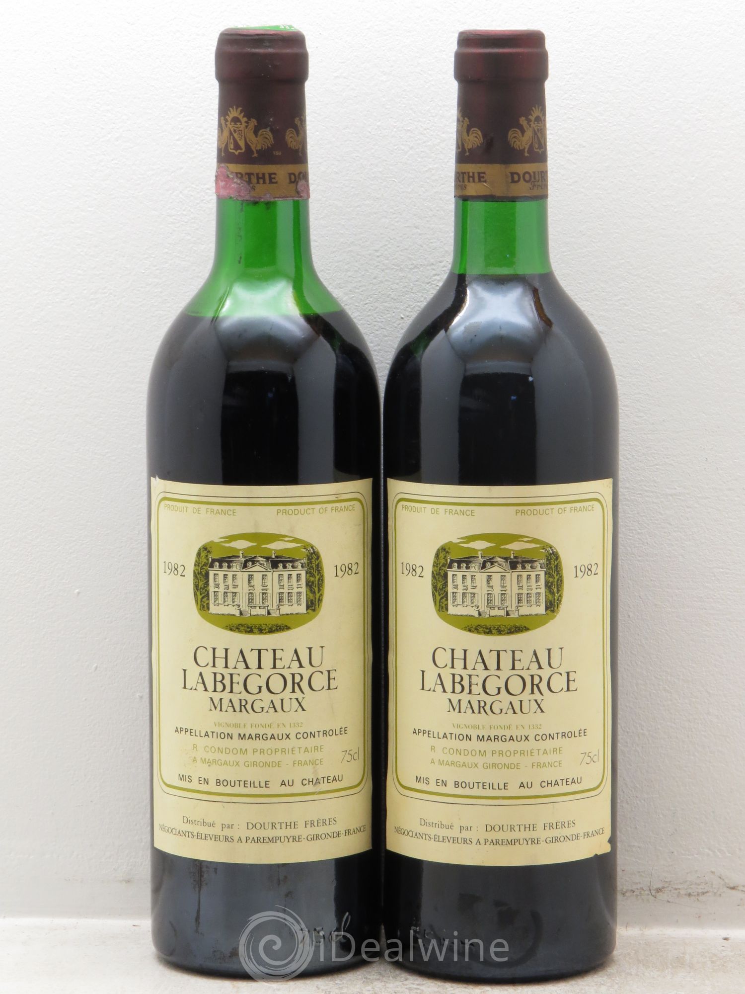 Château Labegorce Cru Bourgeois 1982 - Lot de 2 bouteilles - 0