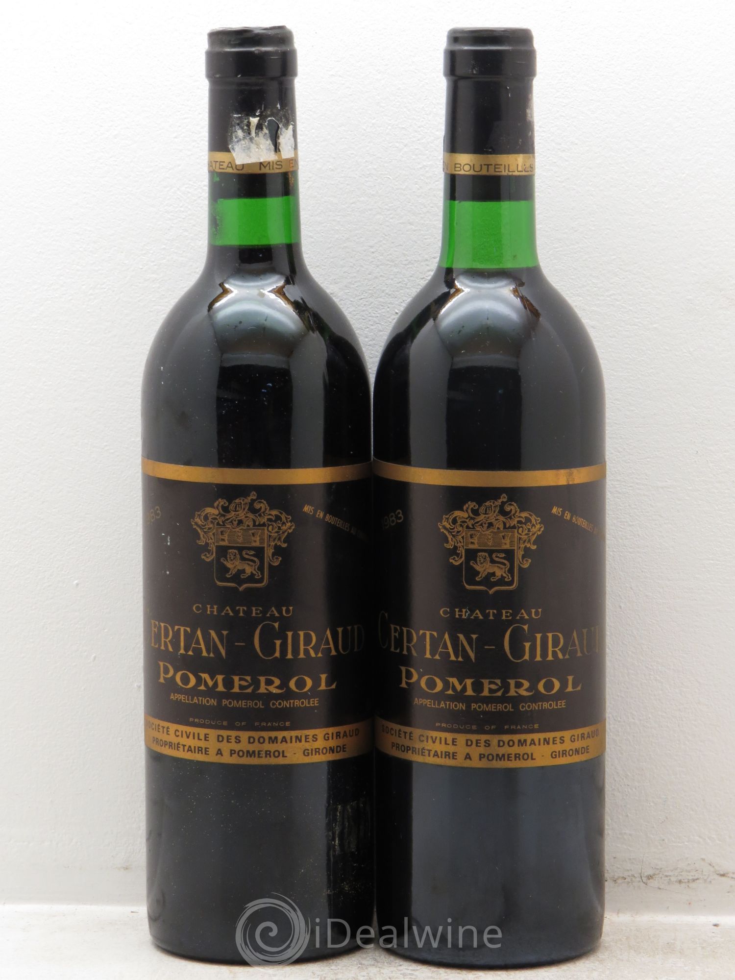 Château Certan Giraud 1983 - Lot de 2 bouteilles - 0