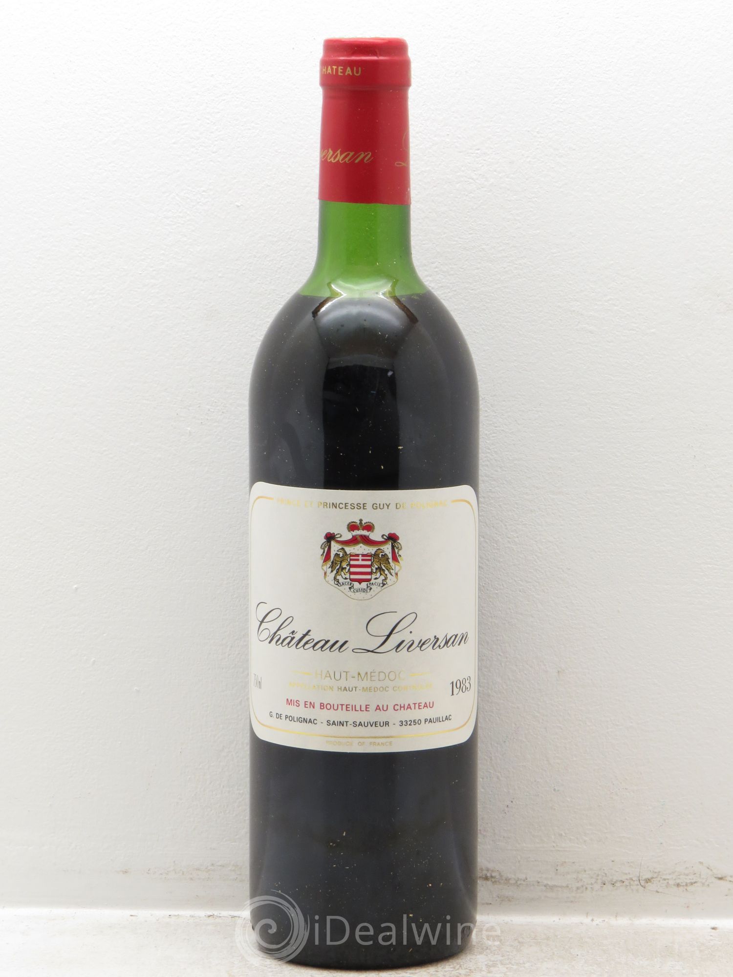 Château Liversan Cru Bourgeois Princesse de Polignac 1983 - Lot de 6 bouteilles - 0