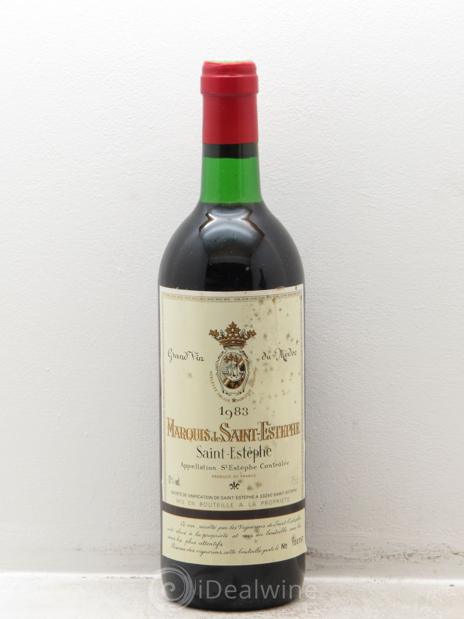 Saint-Estèphe Marquis de Saint Estèphe 1983 - Posten von 6 Flaschen - 0
