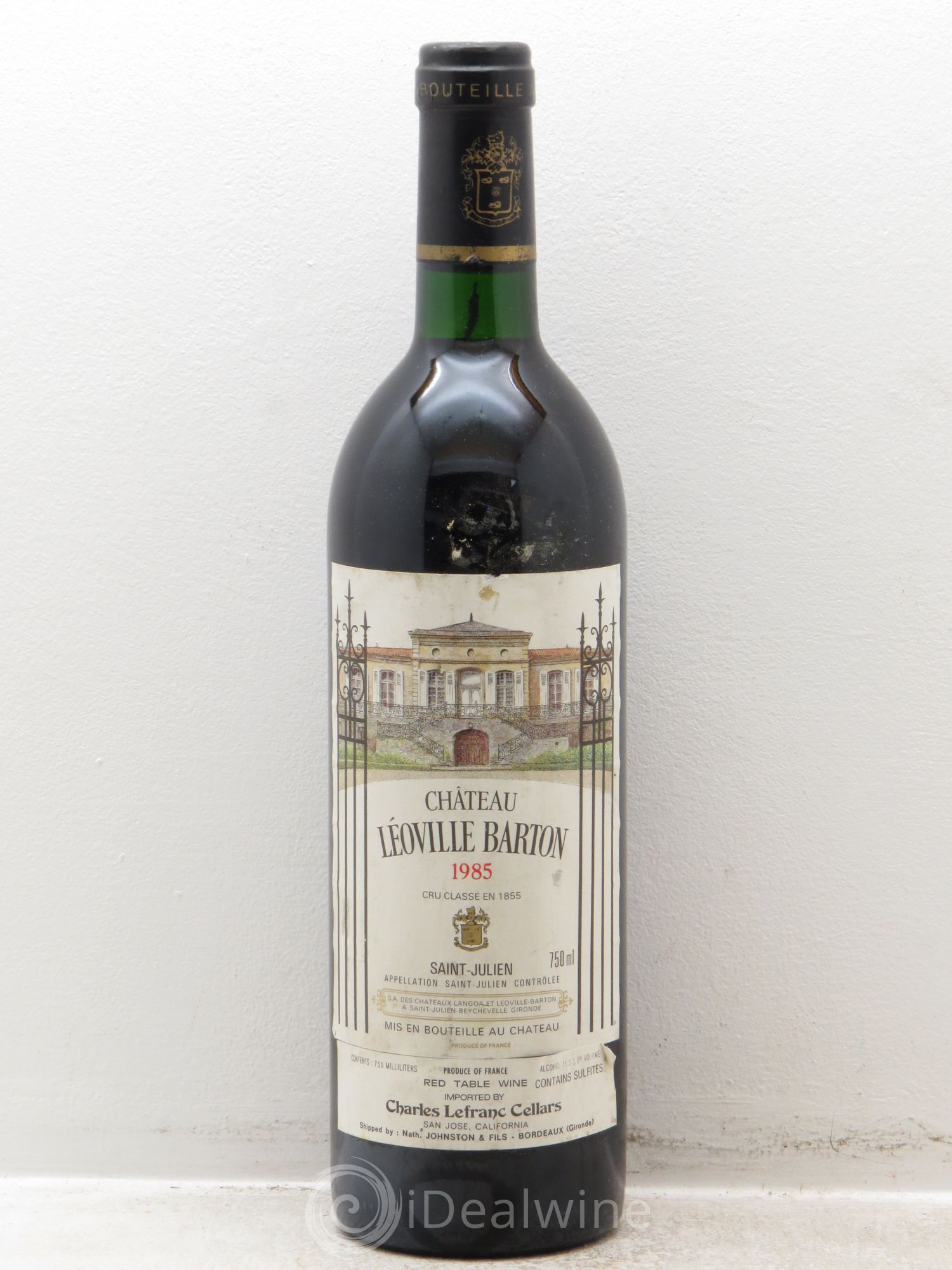 Château Léoville Barton 2ème Grand Cru Classé 1985 - Lot de 1 bouteille - 0