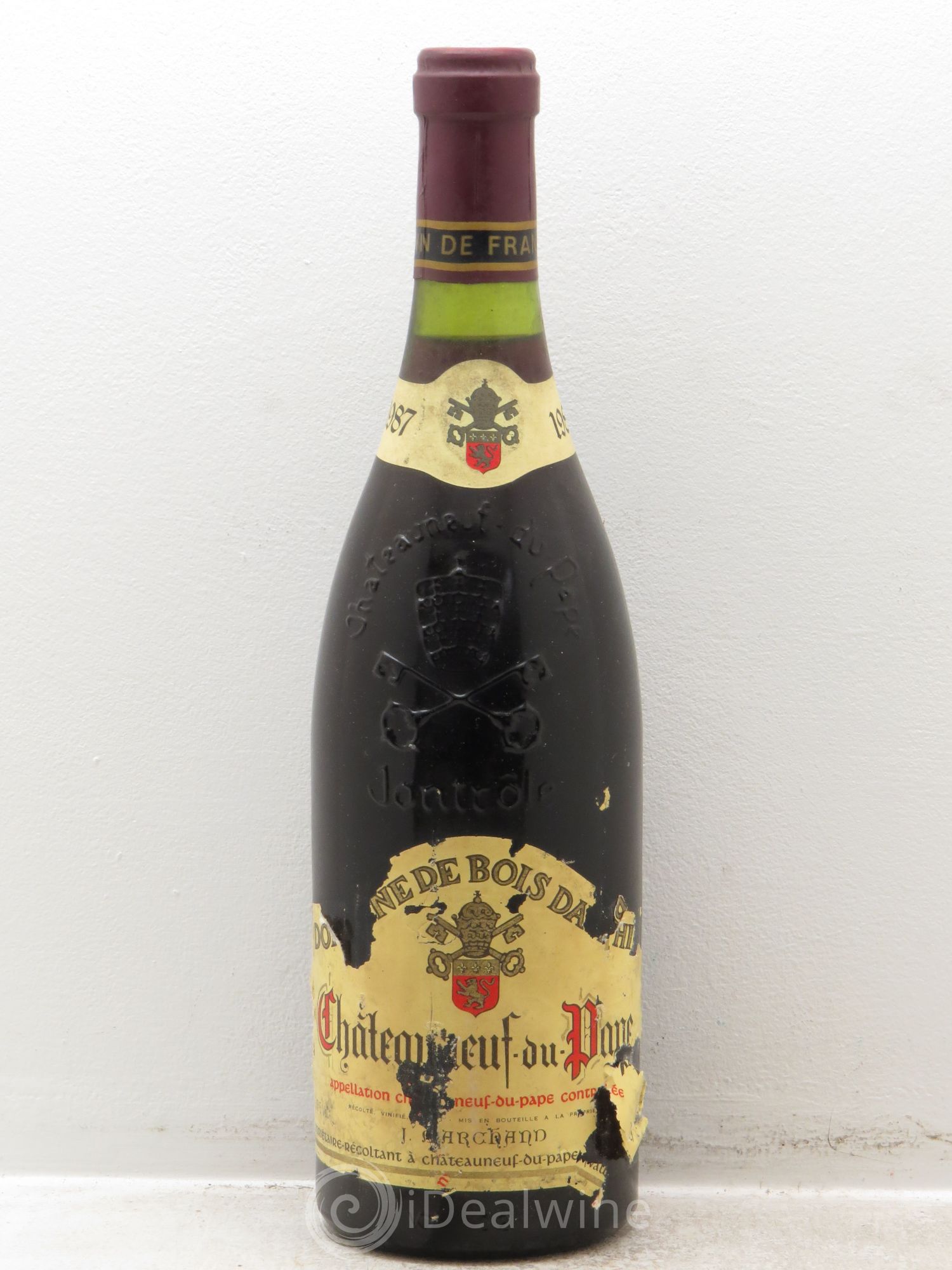 Châteauneuf-du-Pape J. Marchand Domaine Bois Dauphin 1987 - Posten von 1 Flasche - 0