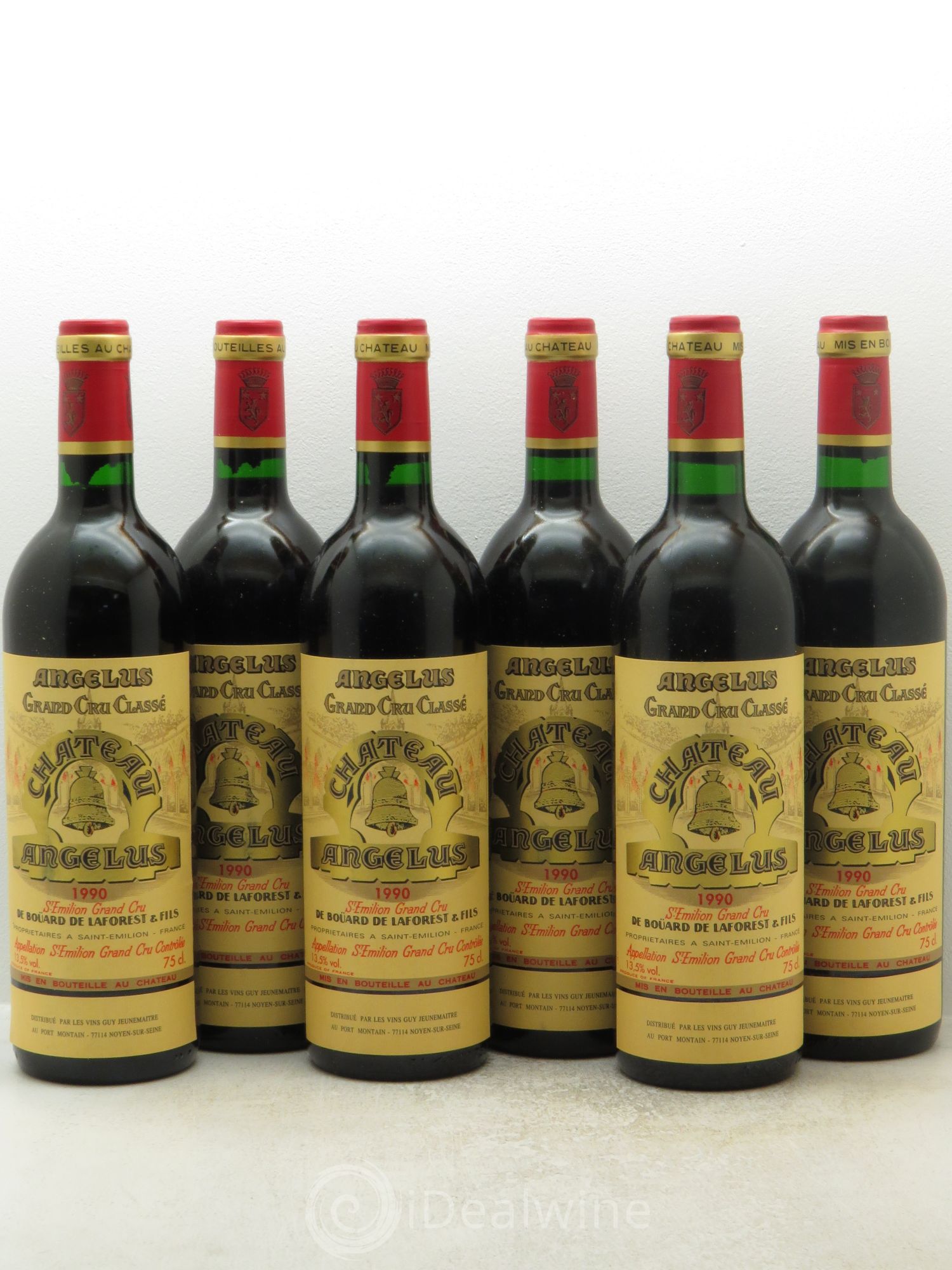 Château Angélus 1er Grand Cru Classé A 1990 - Lot de 6 bouteilles - 0