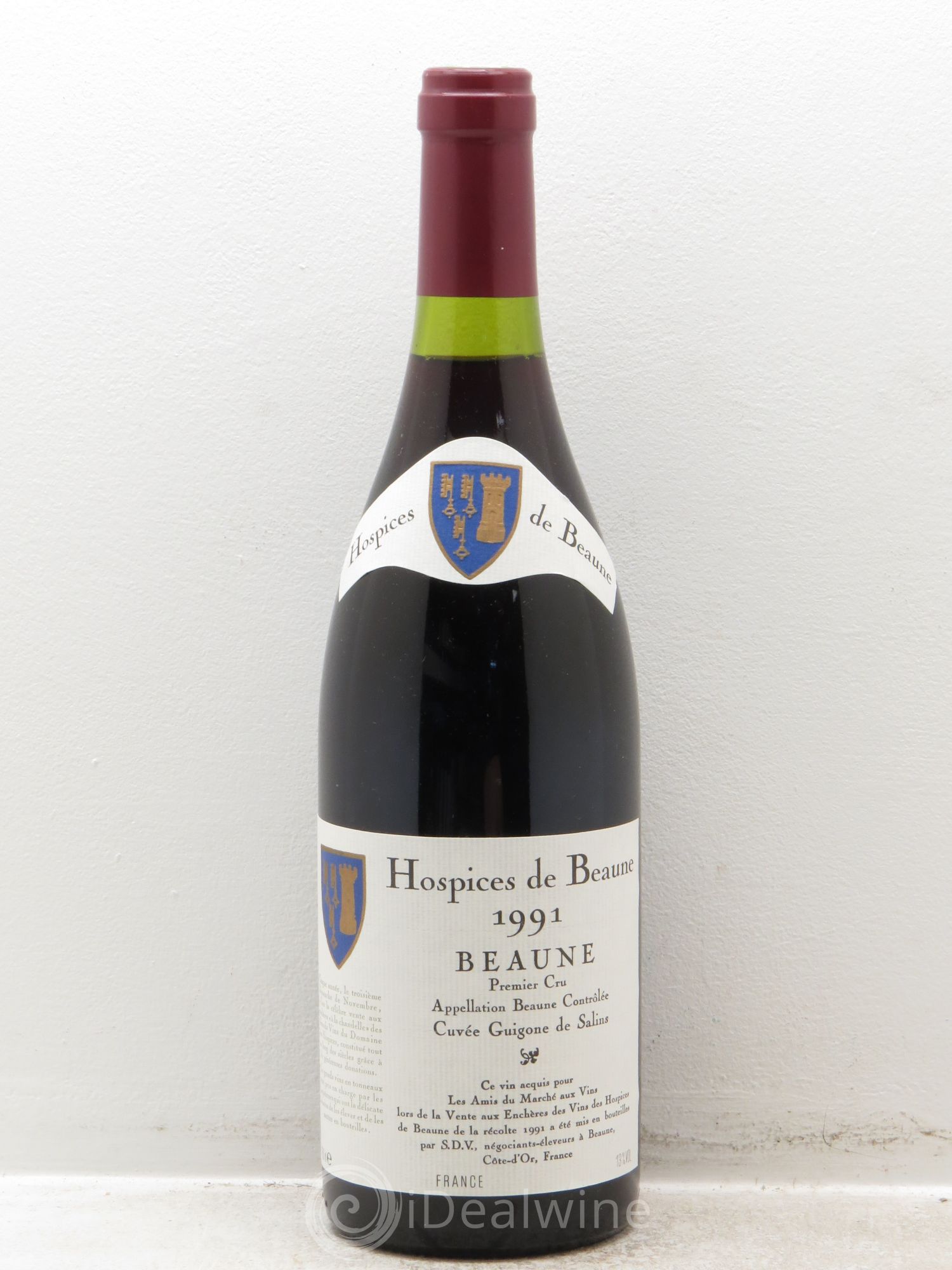 Beaune 1er Cru Hospices de Beaune Cuvée Guigone de Salins 1991 - Lot de 6 bouteilles - 0