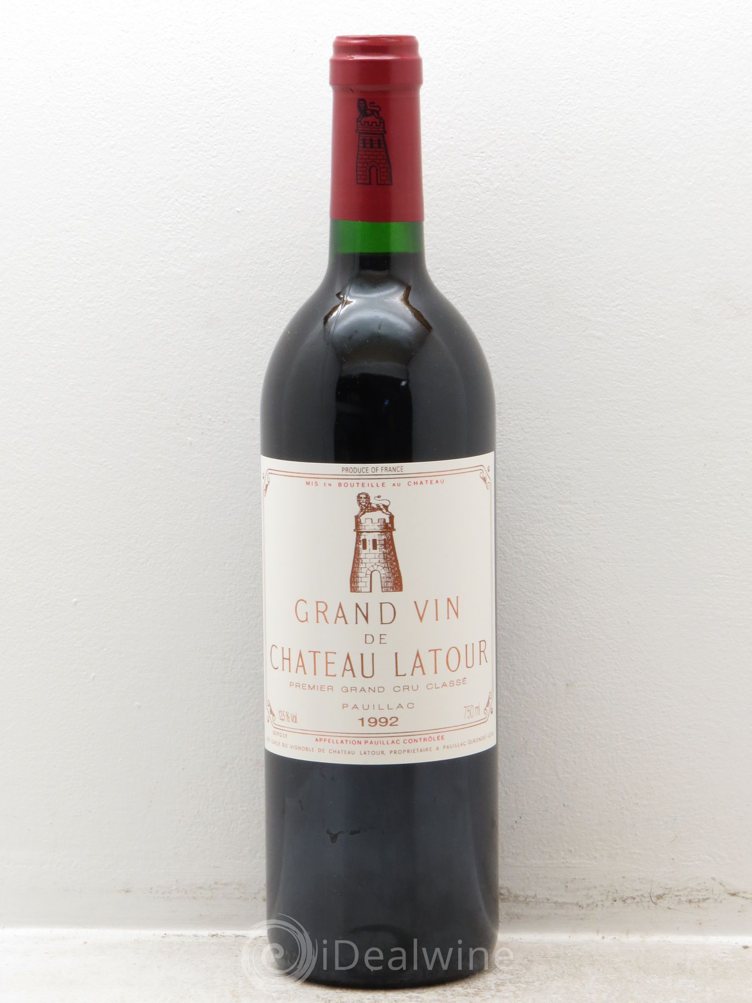 Château Latour 1er Grand Cru Classé 1992 - Lot de 1 bouteille - 0