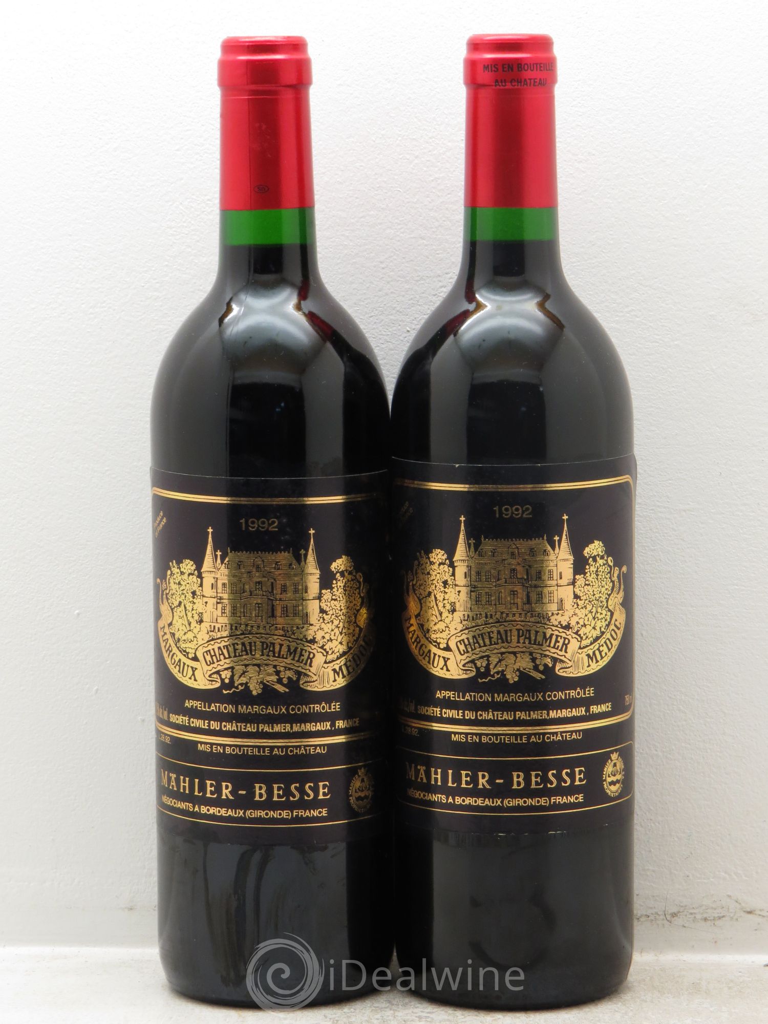 Château Palmer 3ème Grand Cru Classé 1992 - Lot de 2 bouteilles - 0