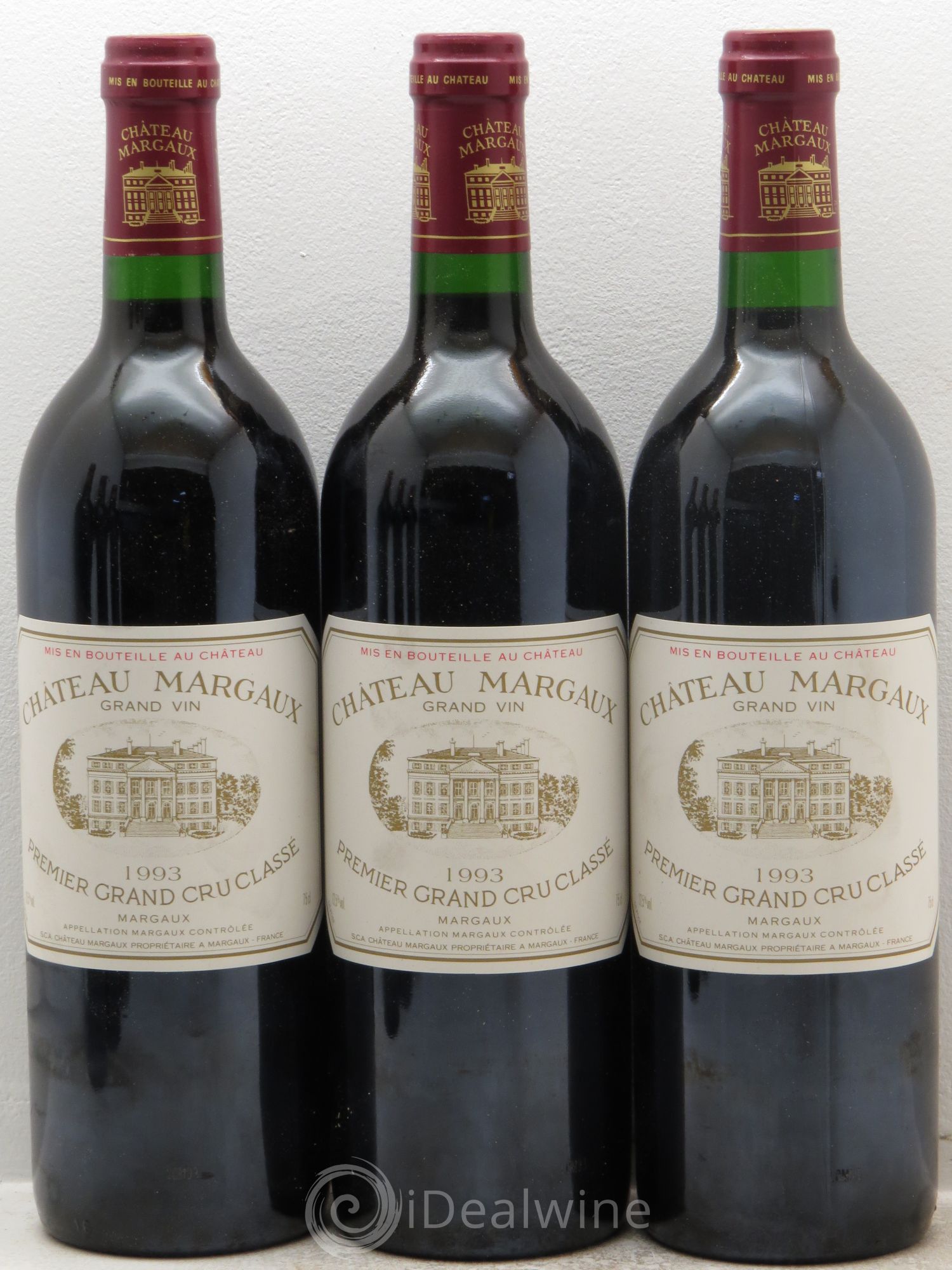 Château Margaux 1er Grand Cru Classé 1993 - Lot de 6 bouteilles - 1