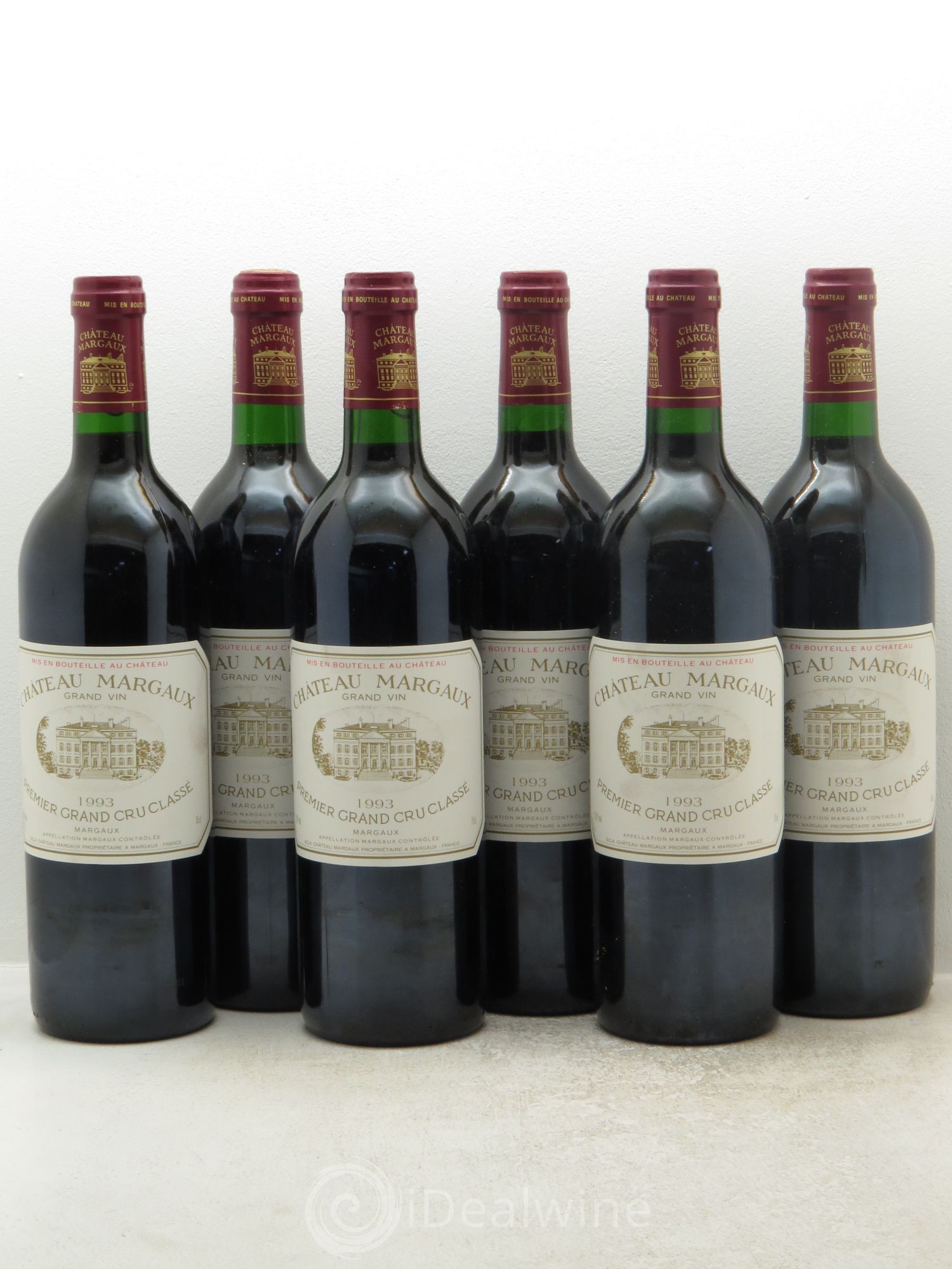 Château Margaux 1er Grand Cru Classé 1993 - Lot de 6 bouteilles - 0