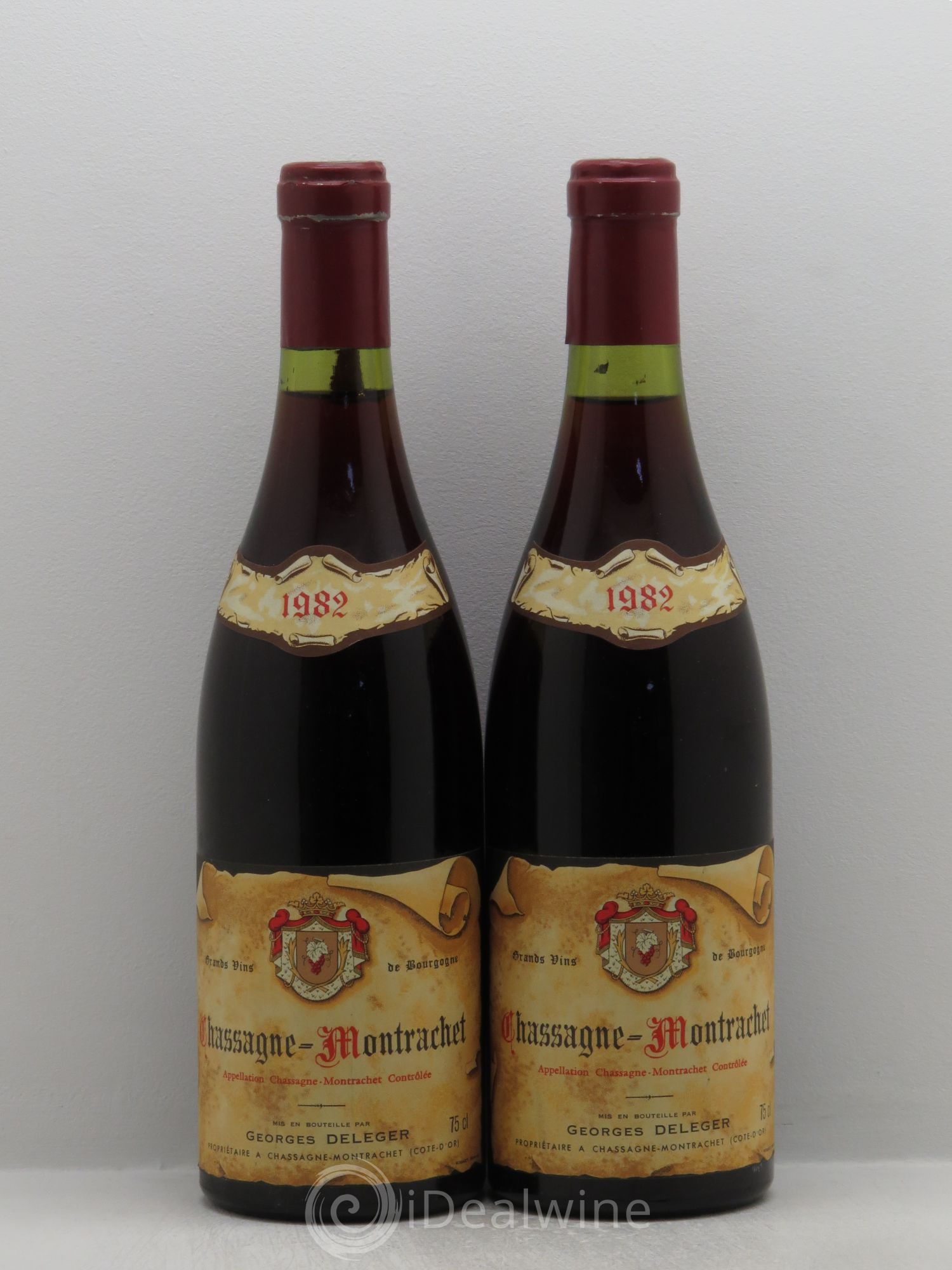 Chassagne-Montrachet Georges Delecher 1982 - Lot de 2 bouteilles - 0