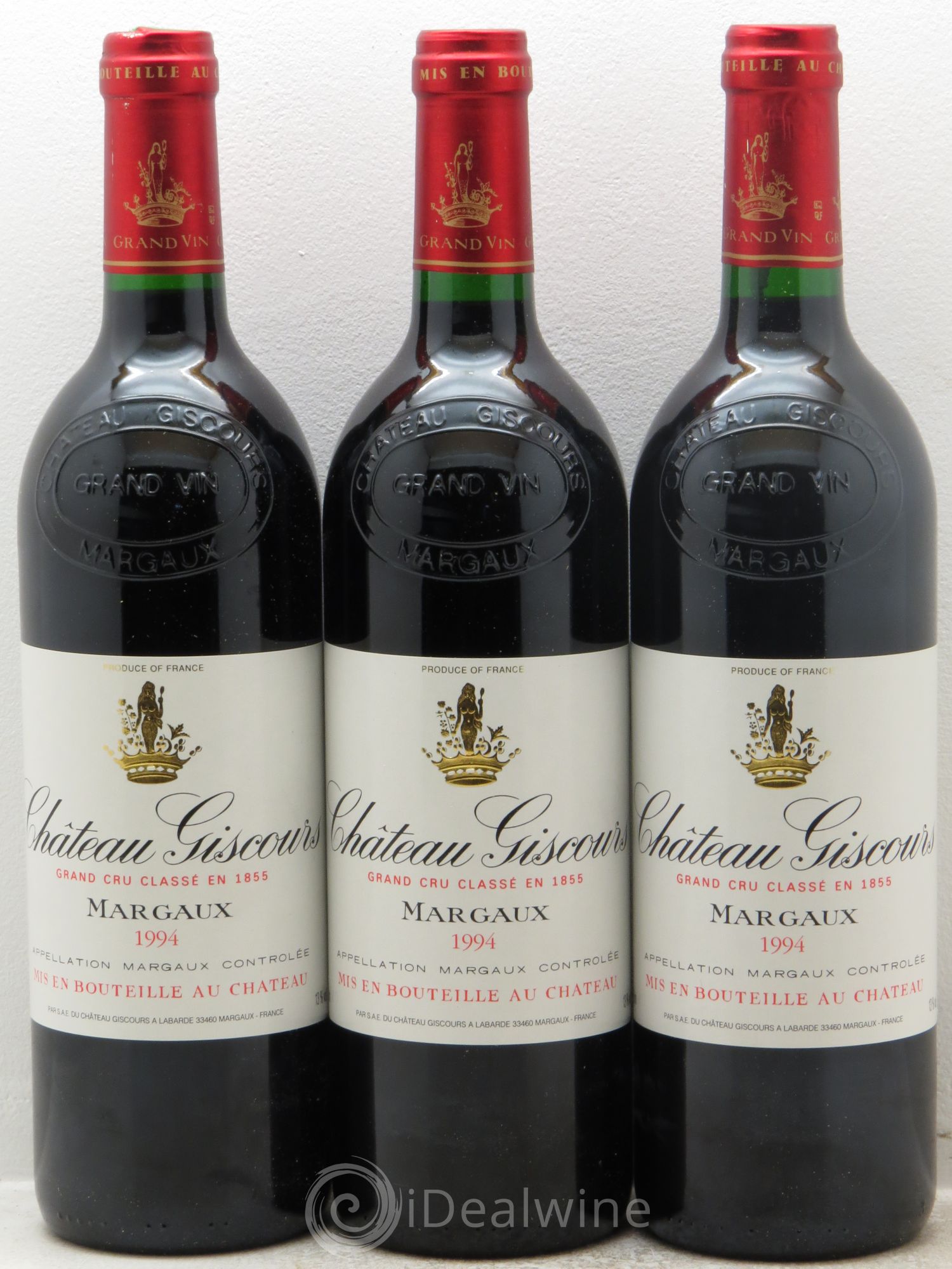 Château Giscours 3ème Grand Cru Classé 1994 - Lot de 3 bouteilles - 0
