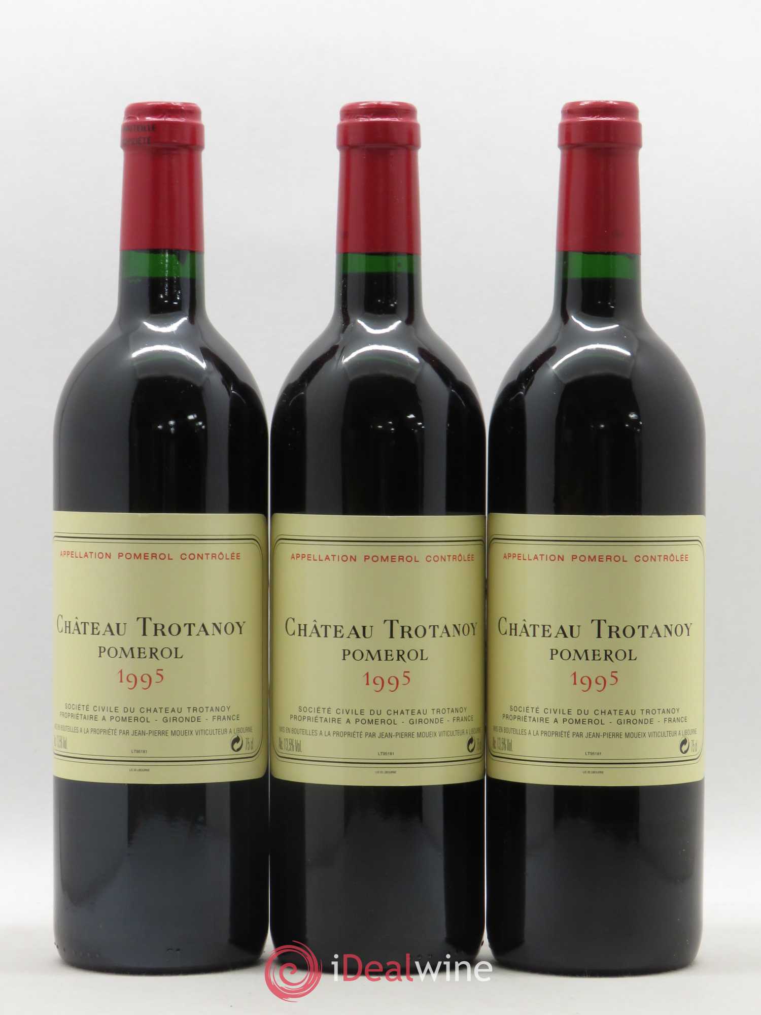 Château Trotanoy 1995 - Lot de 3 bouteilles - 0