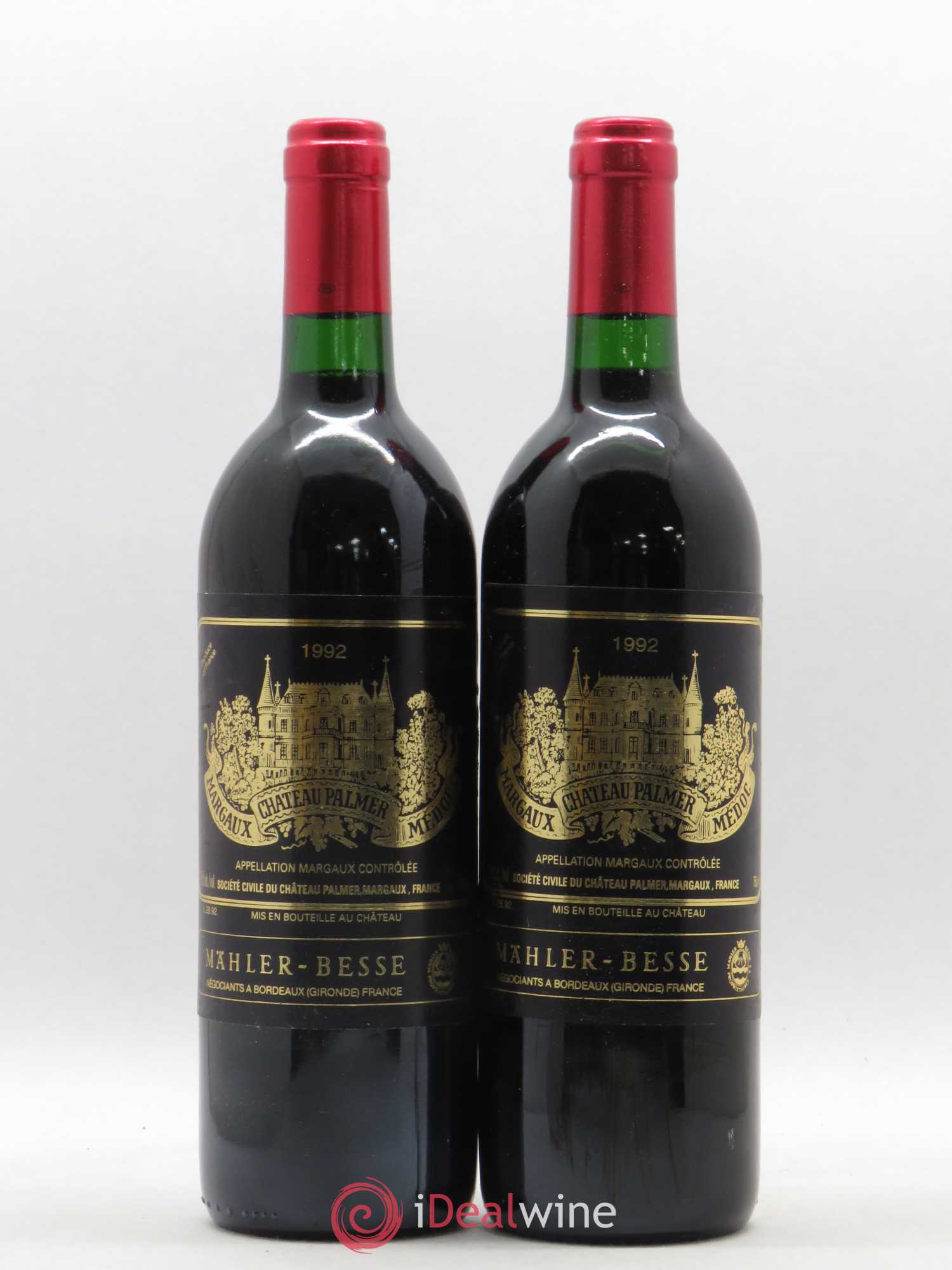 Château Palmer 3ème Grand Cru Classé 1992 - Lot de 2 bouteilles - 0