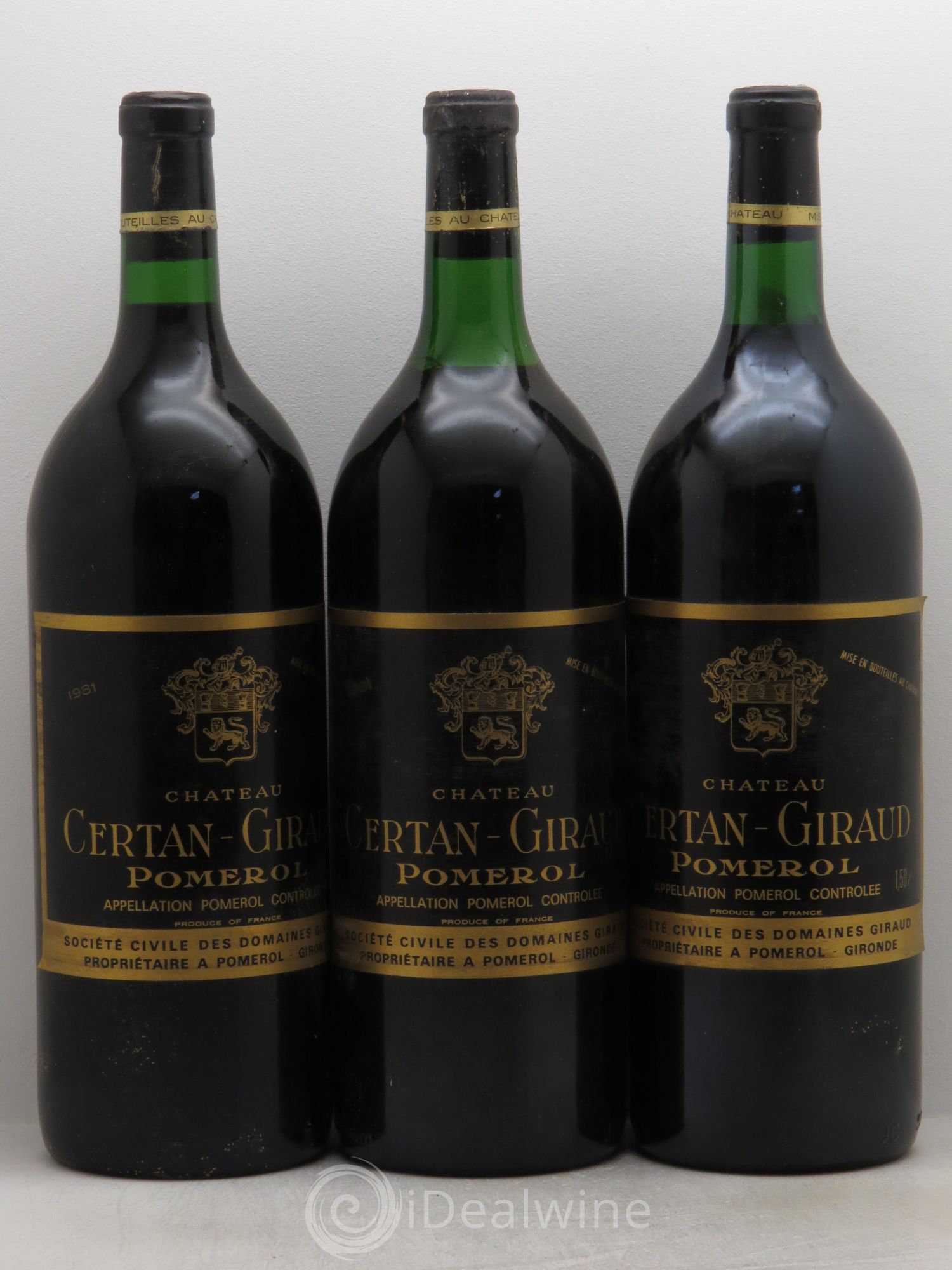 Château Certan Giraud 1981 - Lot de 3 magnums - 0