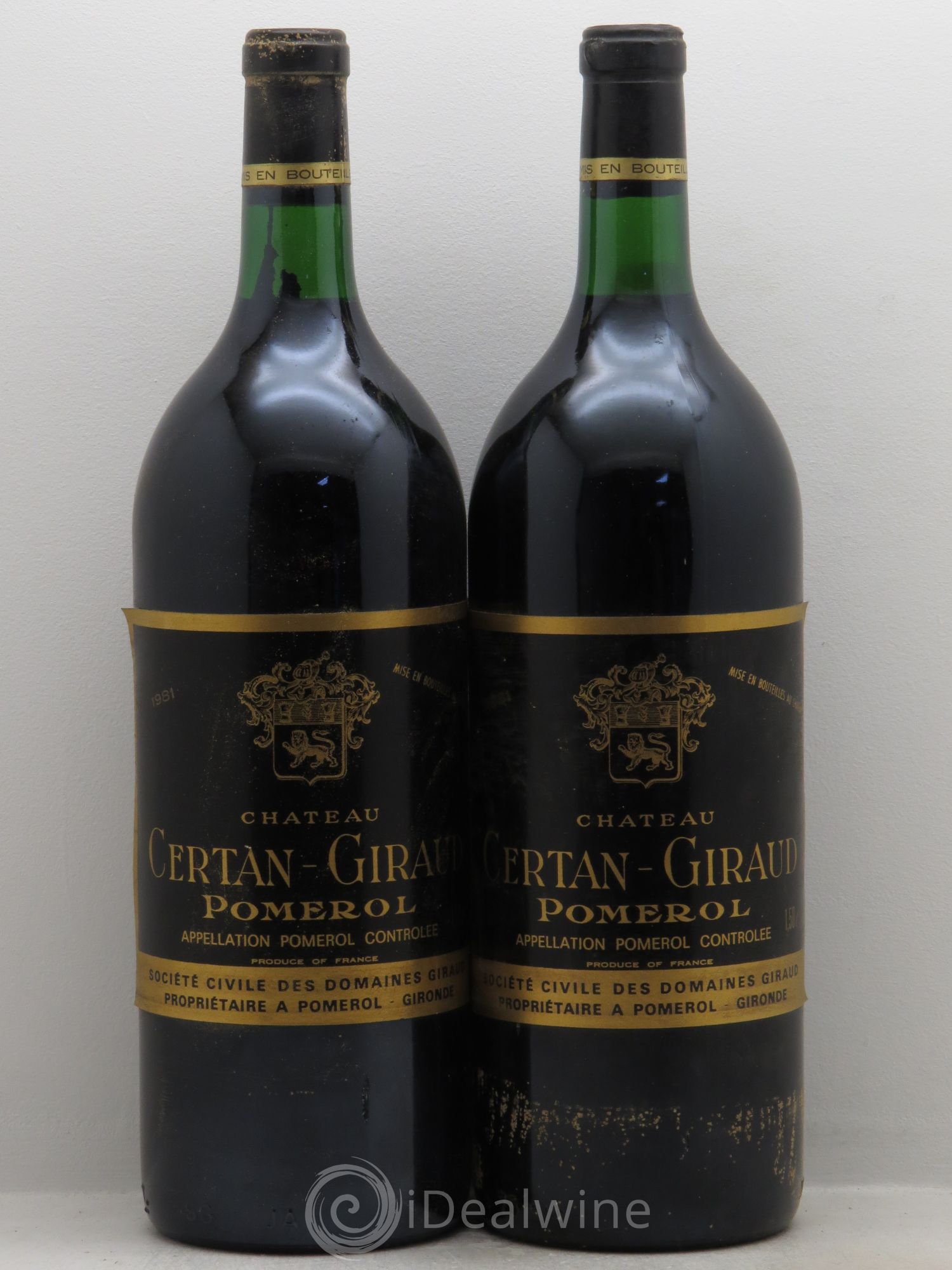 Château Certan Giraud 1981 - Lot de 2 magnums - 0
