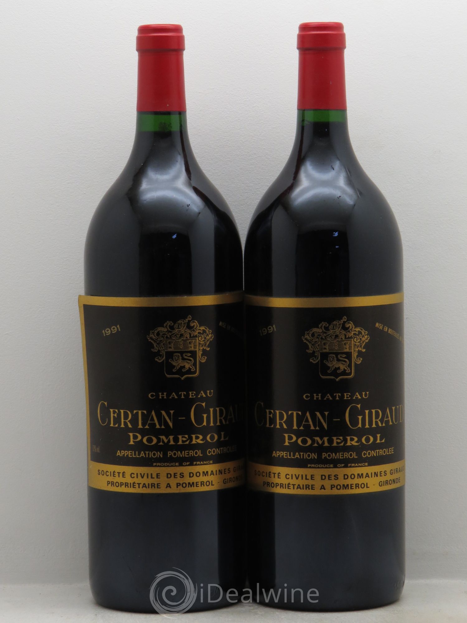 Château Certan Giraud 1991 - Lot de 2 magnums - 0