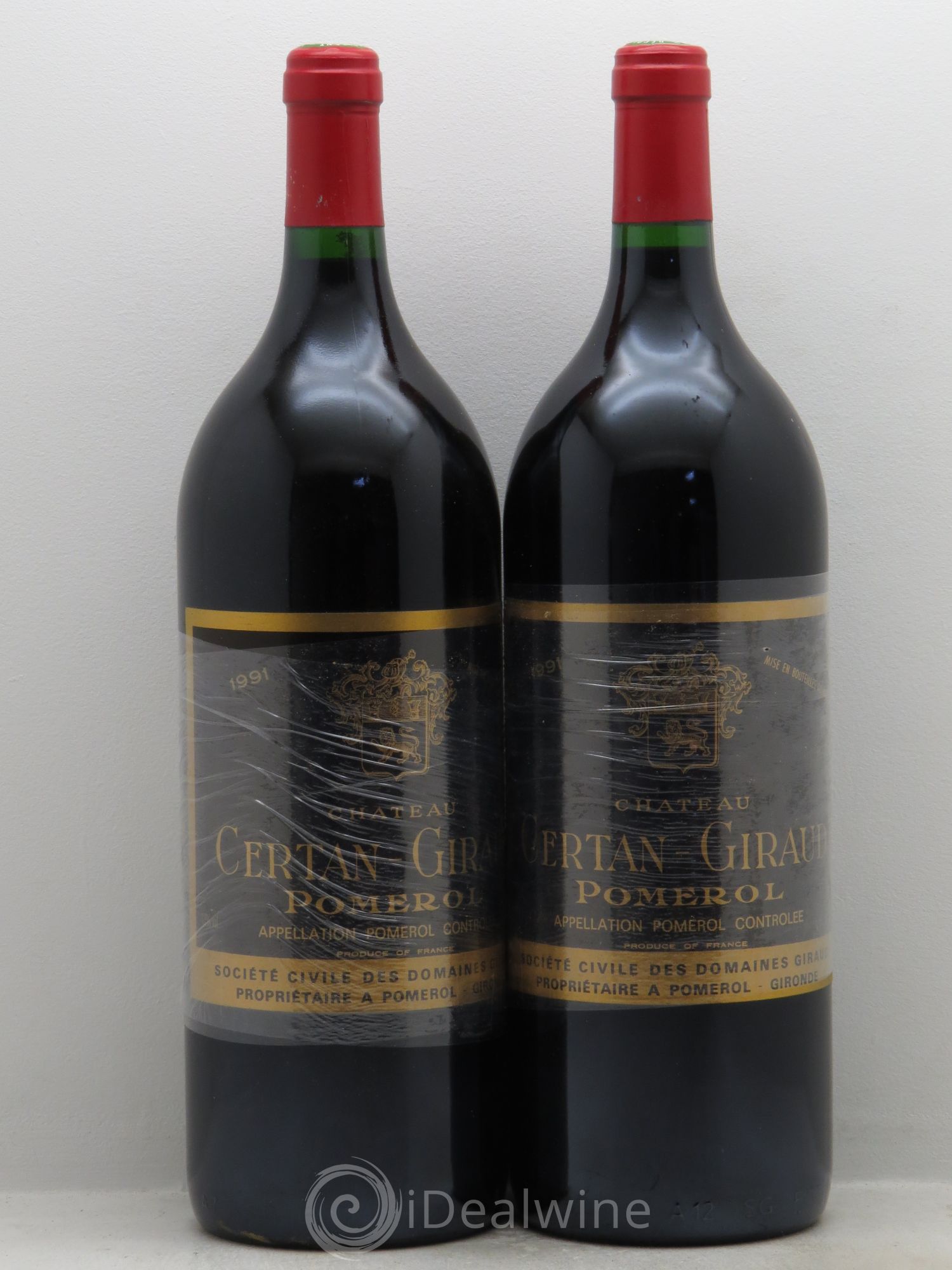 Château Certan Giraud 1991 - Lot de 2 magnums - 0