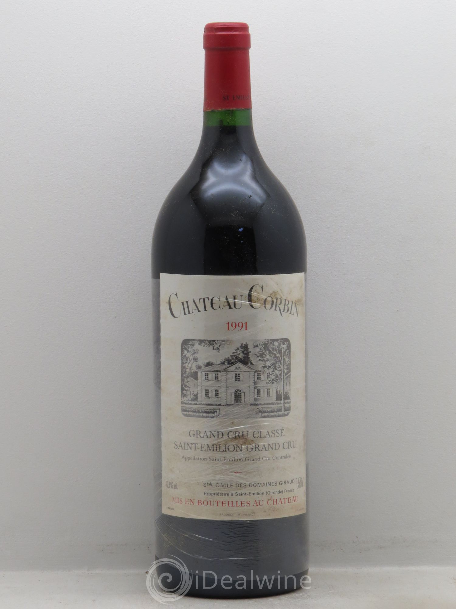 Château Corbin Grand Cru Classé 1991 - Lot de 6 magnums - 0