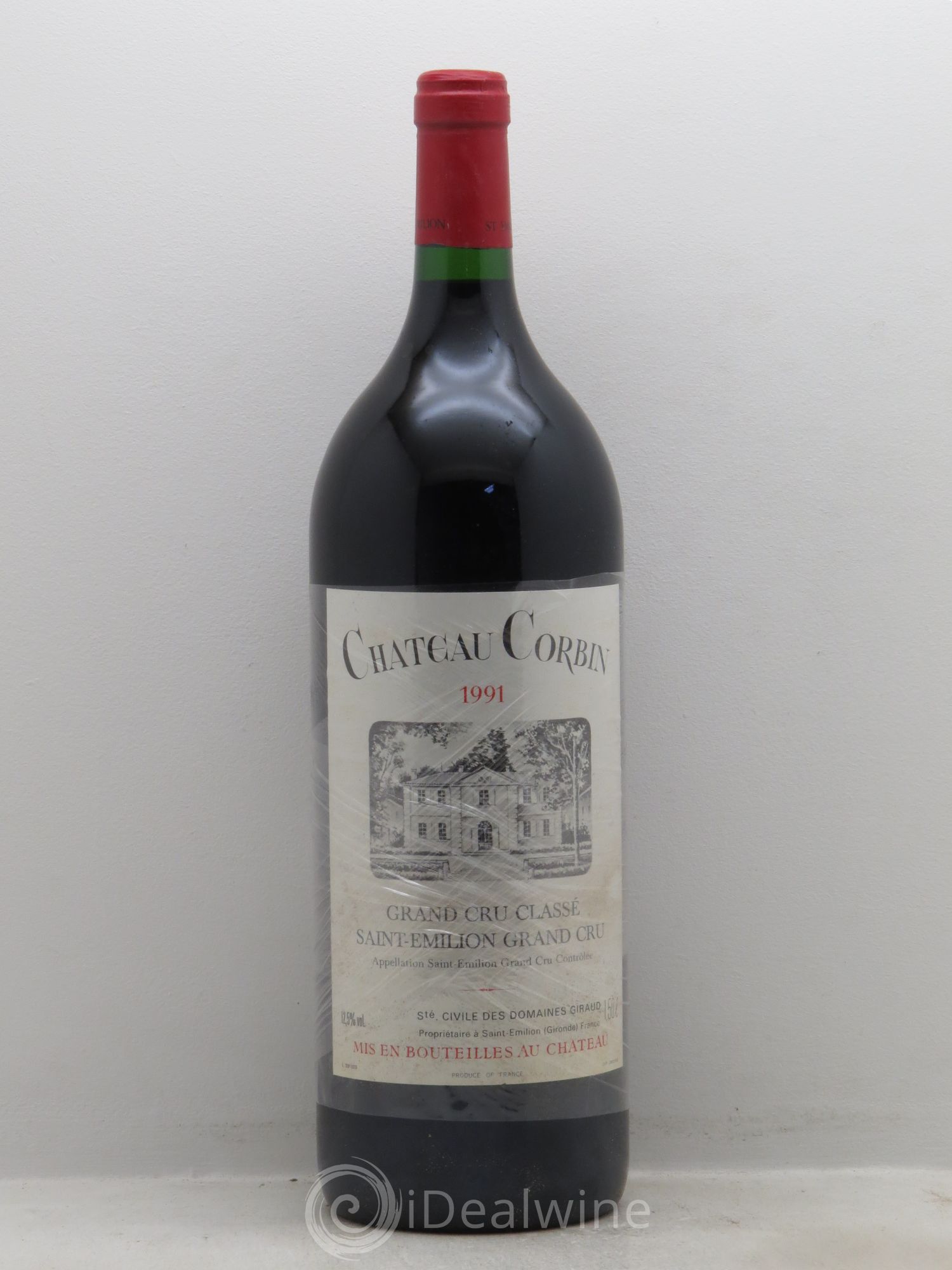 Château Corbin Grand Cru Classé 1991 - Lot de 1 magnum - 0