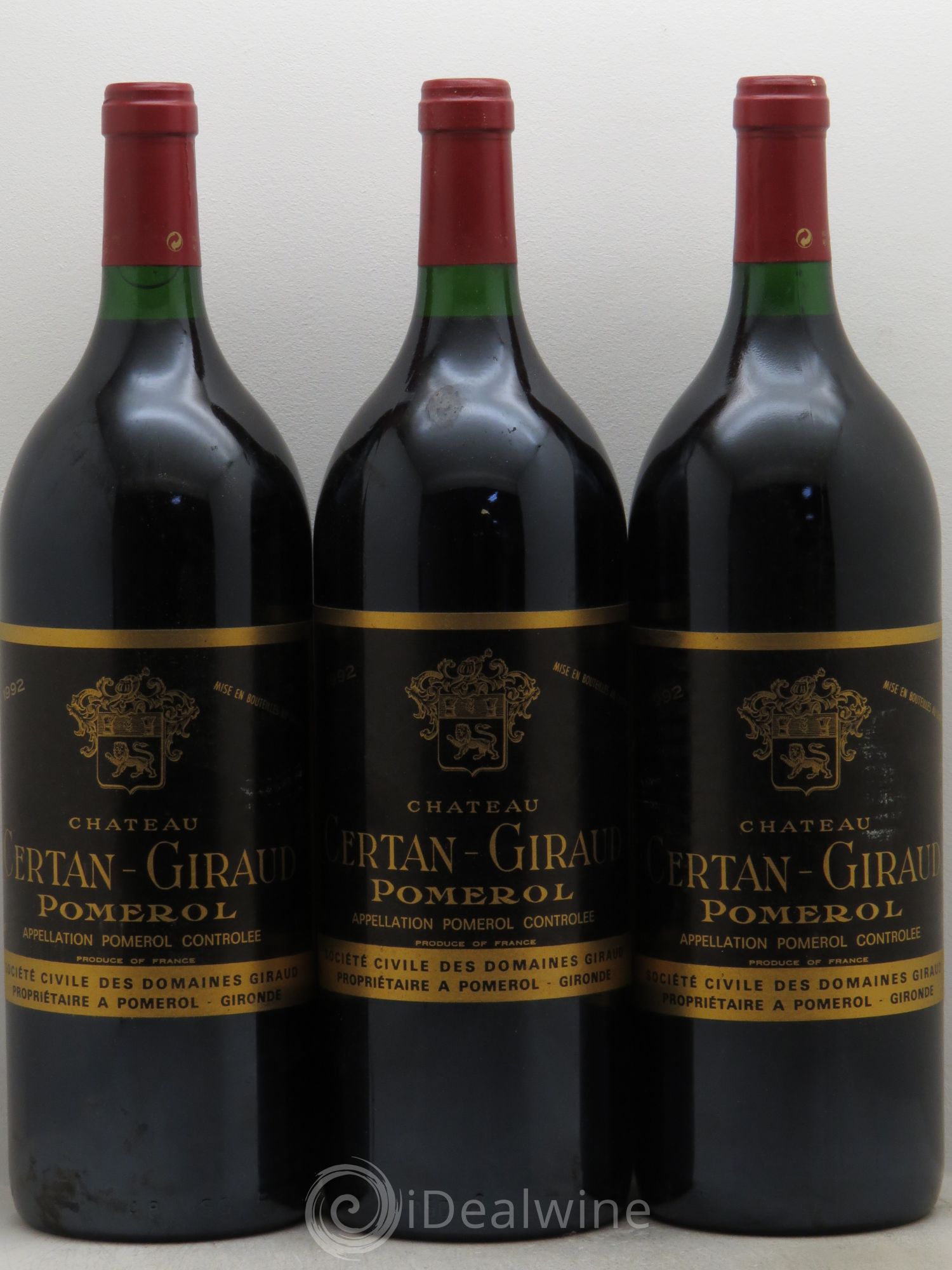 Château Certan Giraud 1992 - Lot de 3 magnums - 0