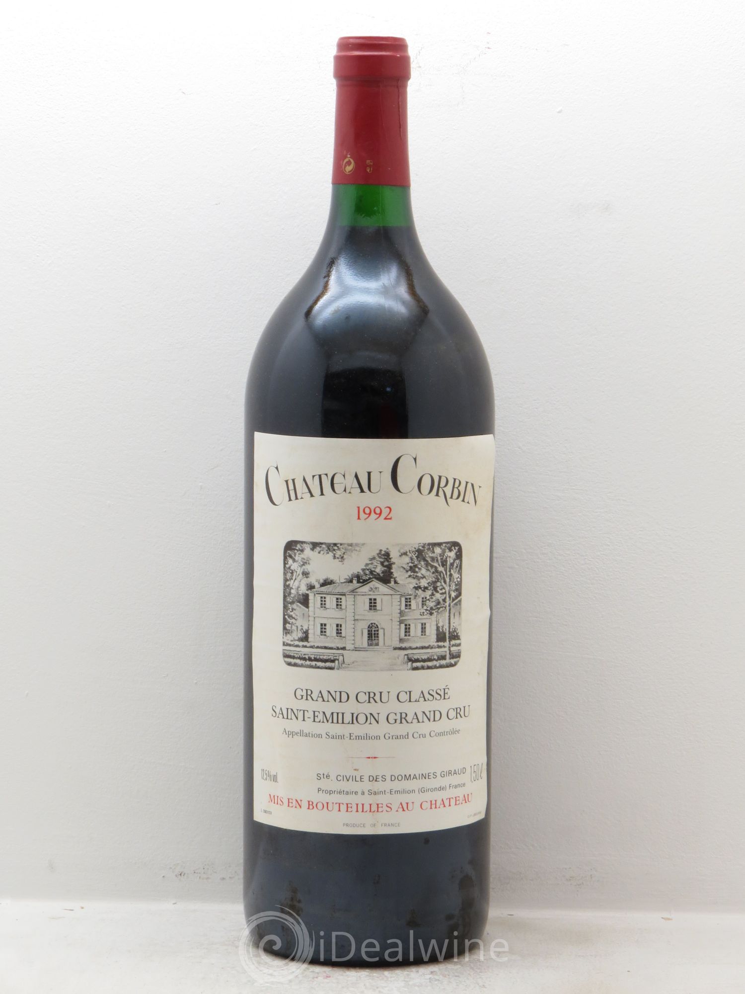 Château Corbin Grand Cru Classé 1992 - Lot de 1 magnum - 0