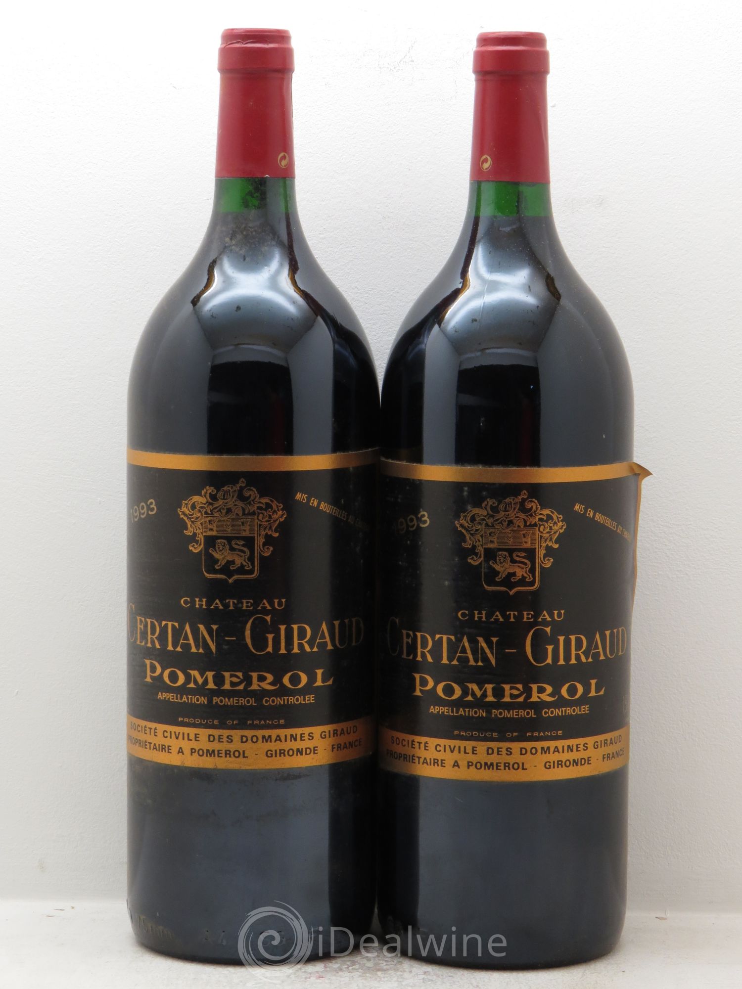 Château Certan Giraud 1993 - Lot de 2 magnums - 0