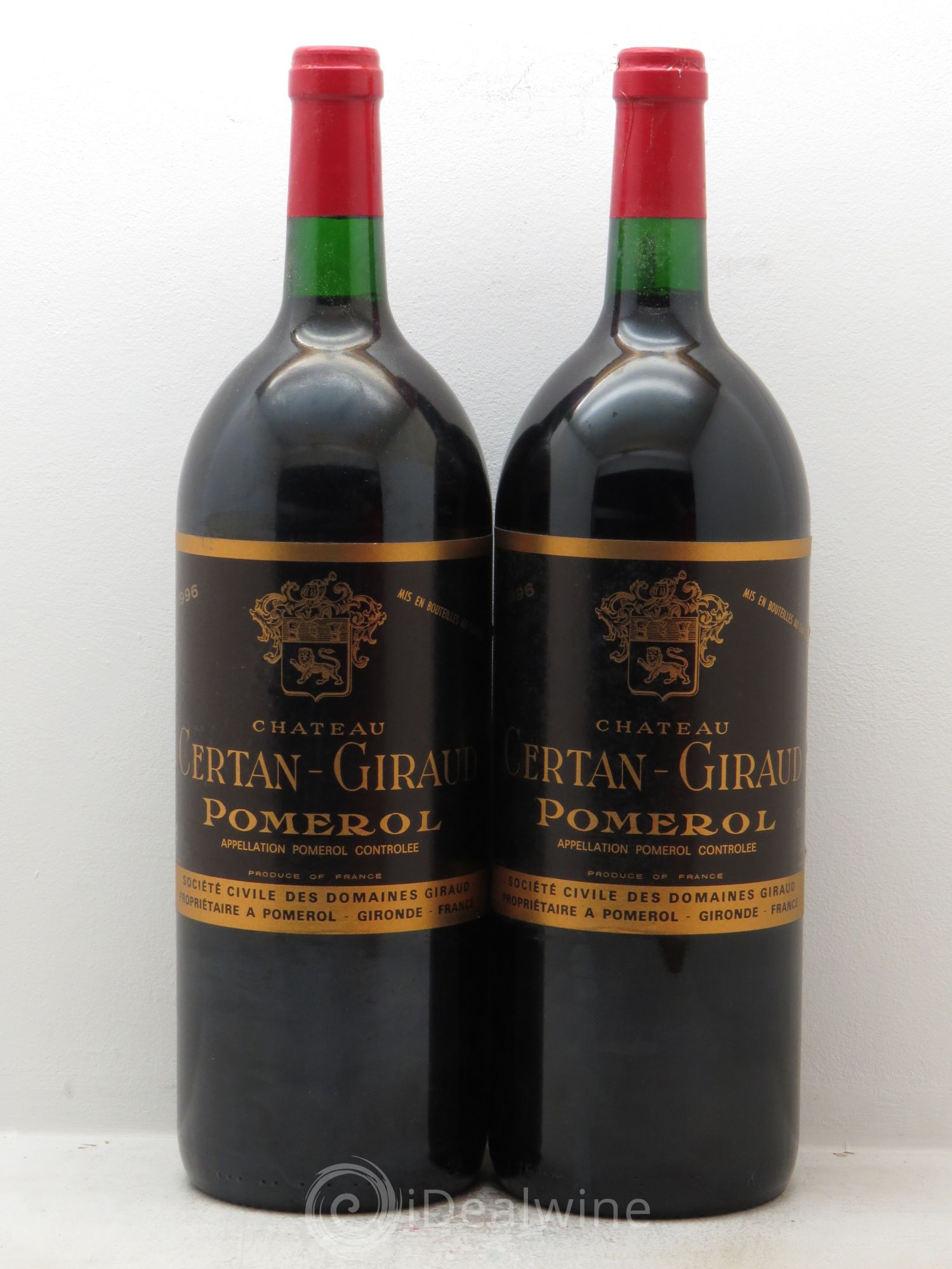 Château Certan Giraud 1996 - Lot de 2 magnums - 0